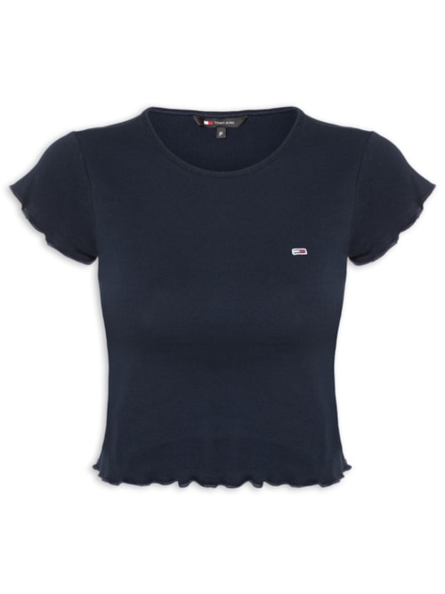 Blusa Feminina Tjw Slim Babylook Tee Ext - Azul