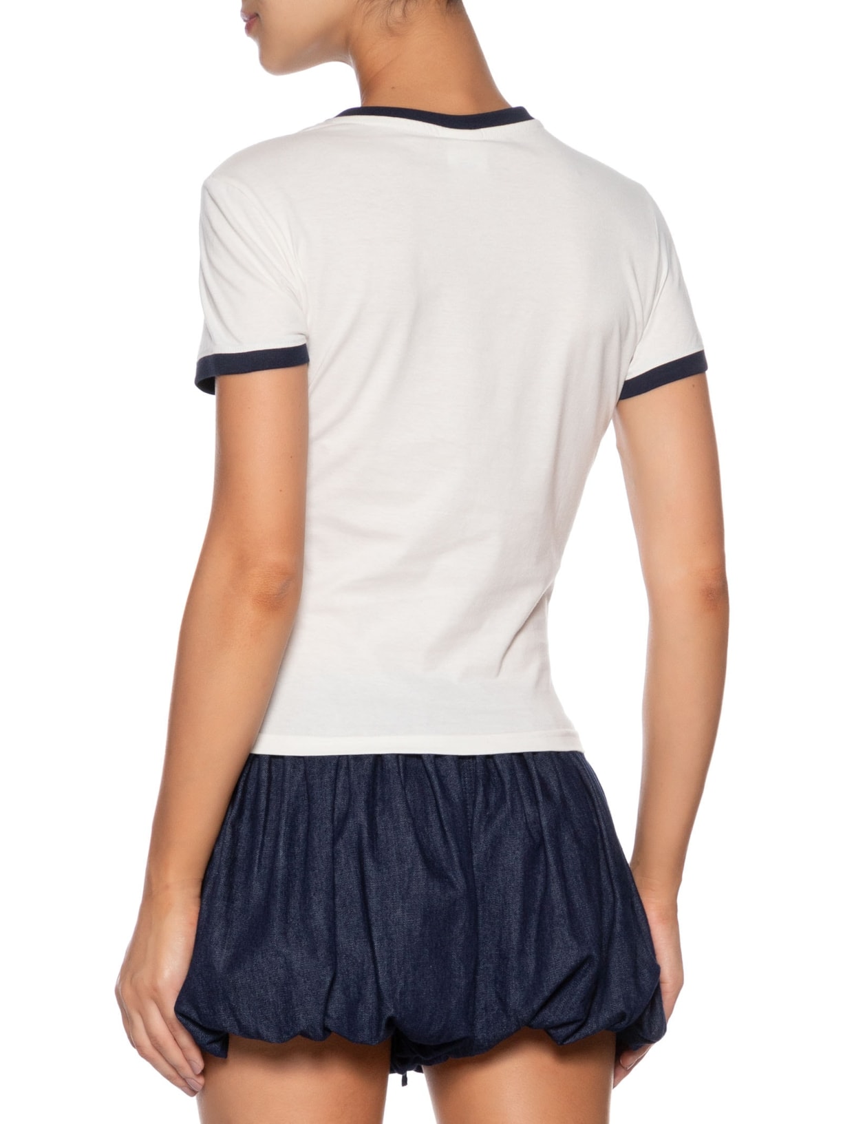 Blusa Feminina Tjw Slim Sh Script Ringr Tee Ext Branco Tommy Jeans