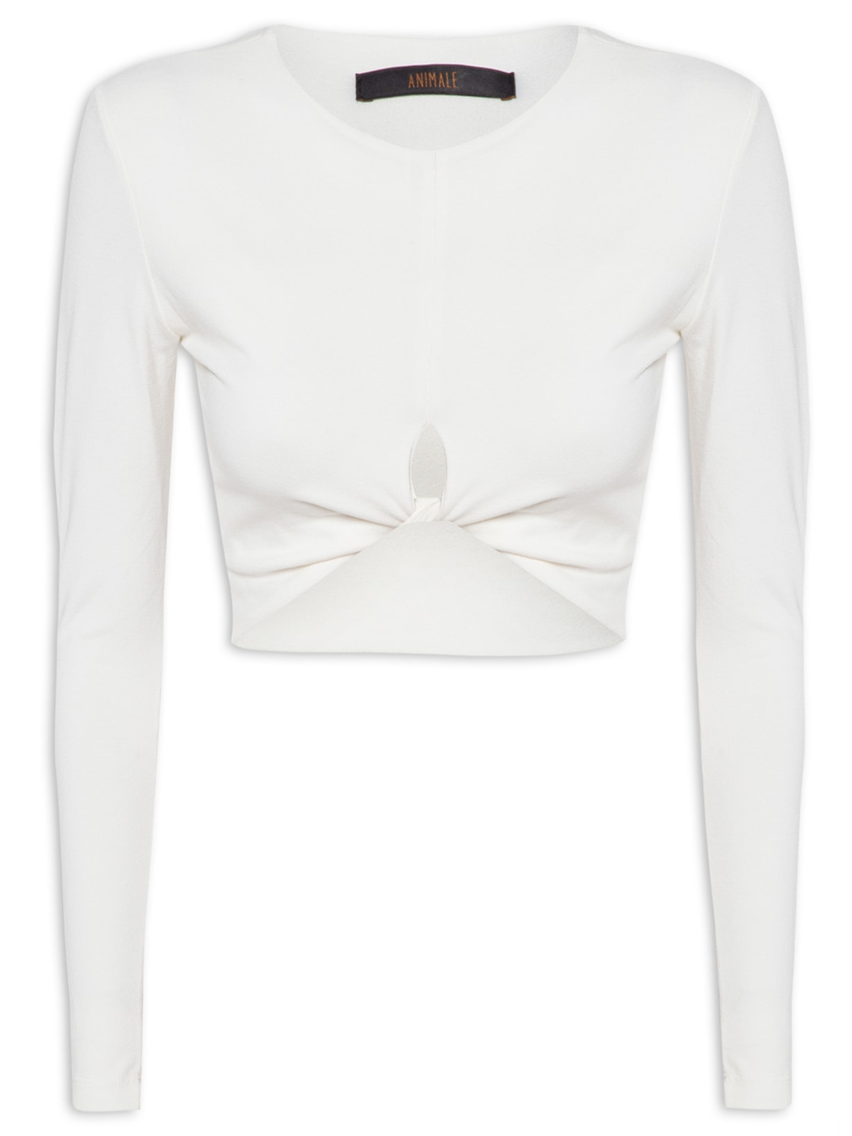 Blusa Feminina Torção Frente - Branco
