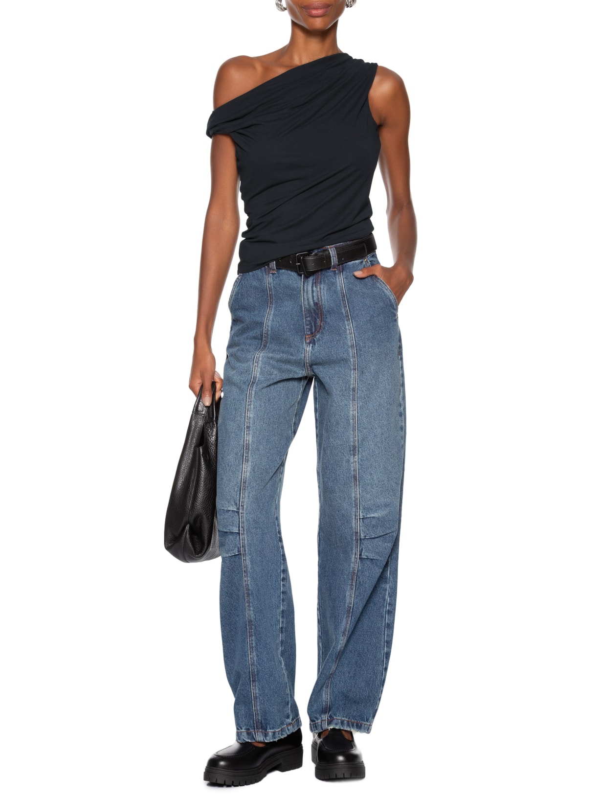 Blusa Feminina Tori Twisted Clen Knit Preto Levi's