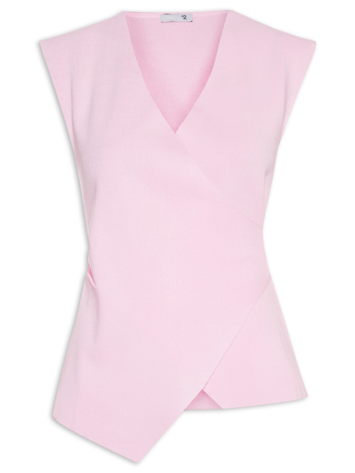 Blusa Feminina Transpassada Em Tricot Rosa '2Essential