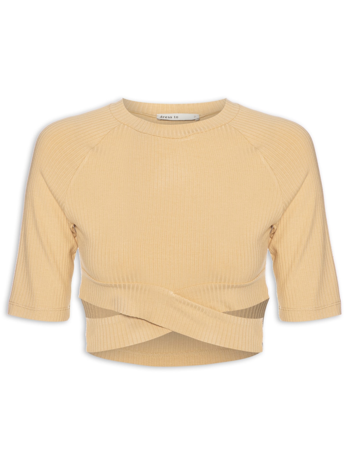 Blusa Feminina Transpasse - Bege