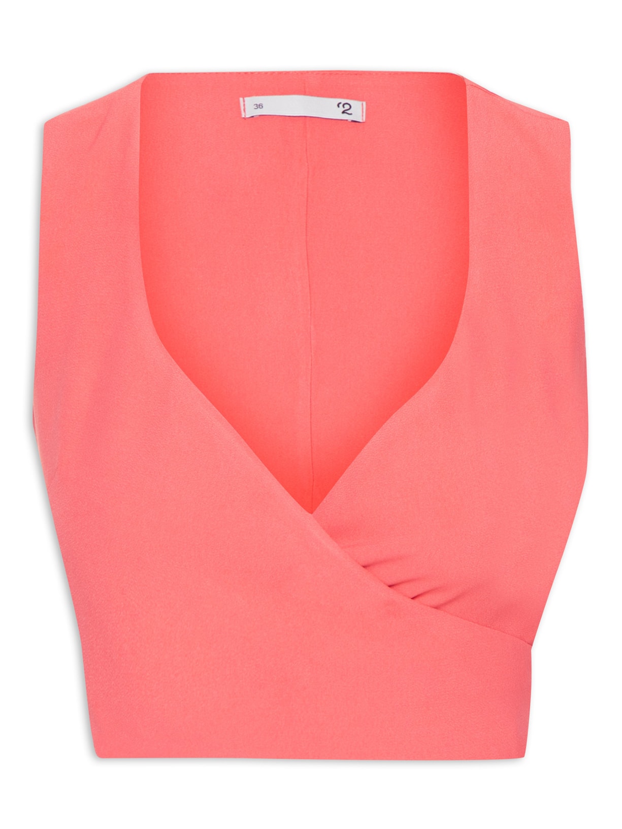 Blusa Feminina Transpasse Em Crepe - Rosa