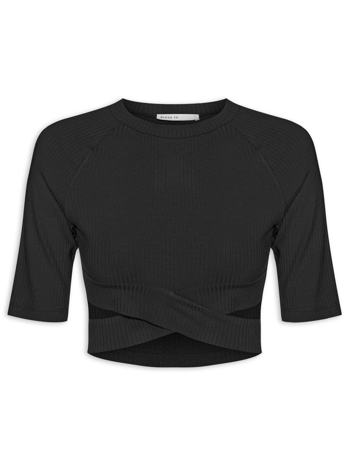Blusa Feminina Transpasse - Preto