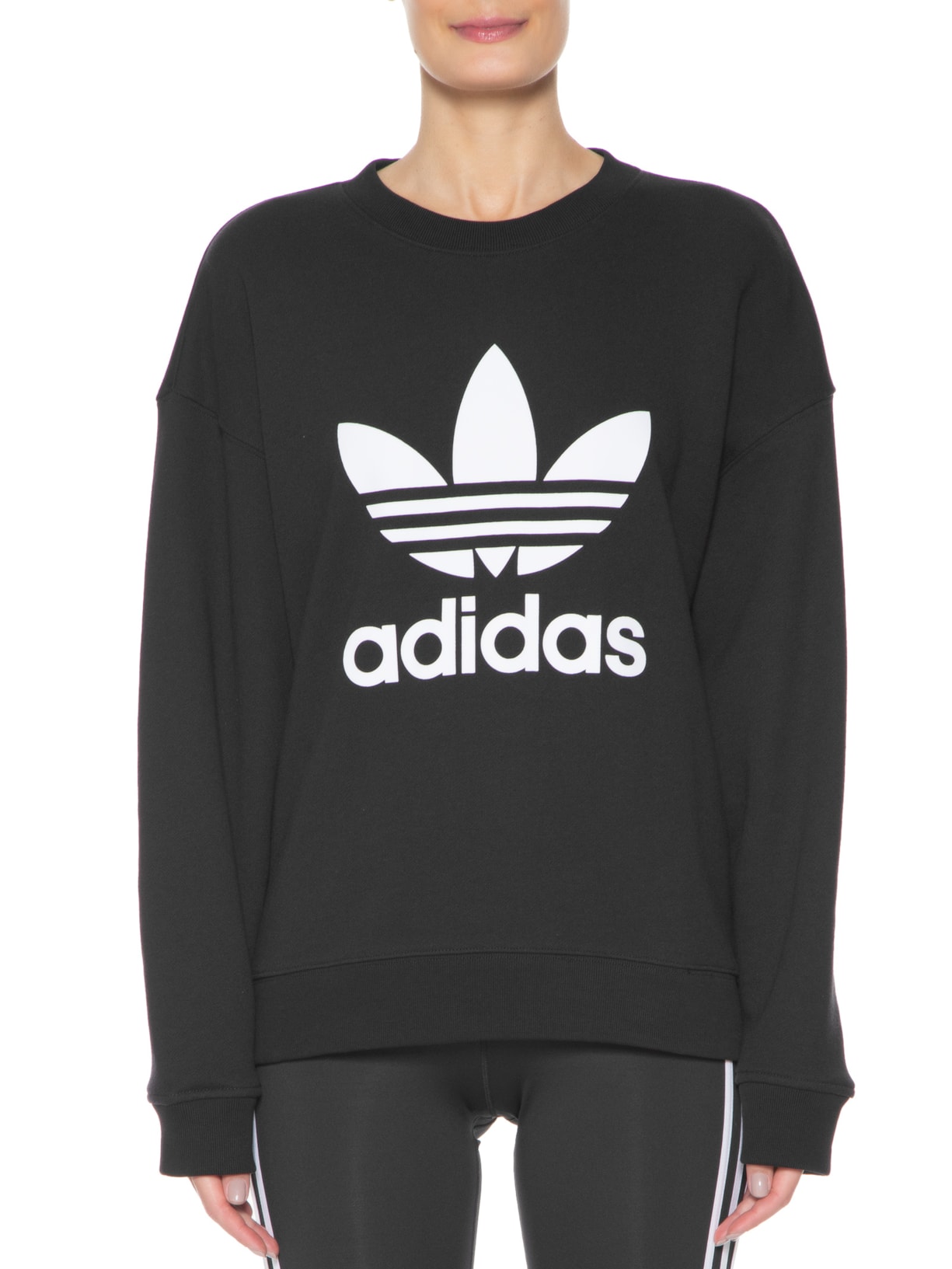 Adidas Trefoil Blusa Feminina Adidas Preta Blusa Adidas Originals