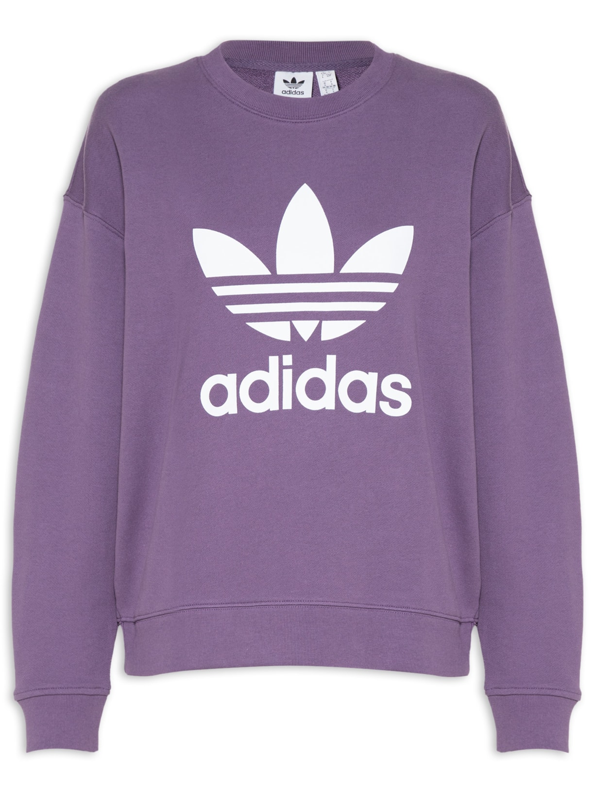 Blusa Feminina Trefoil Crew - Roxo