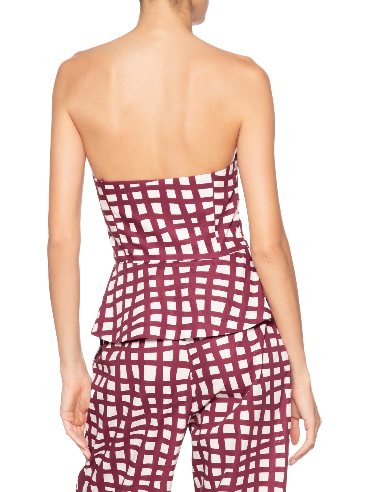 Blusa Feminina Tricoline Est Trama Vinho Vermelho Dress To