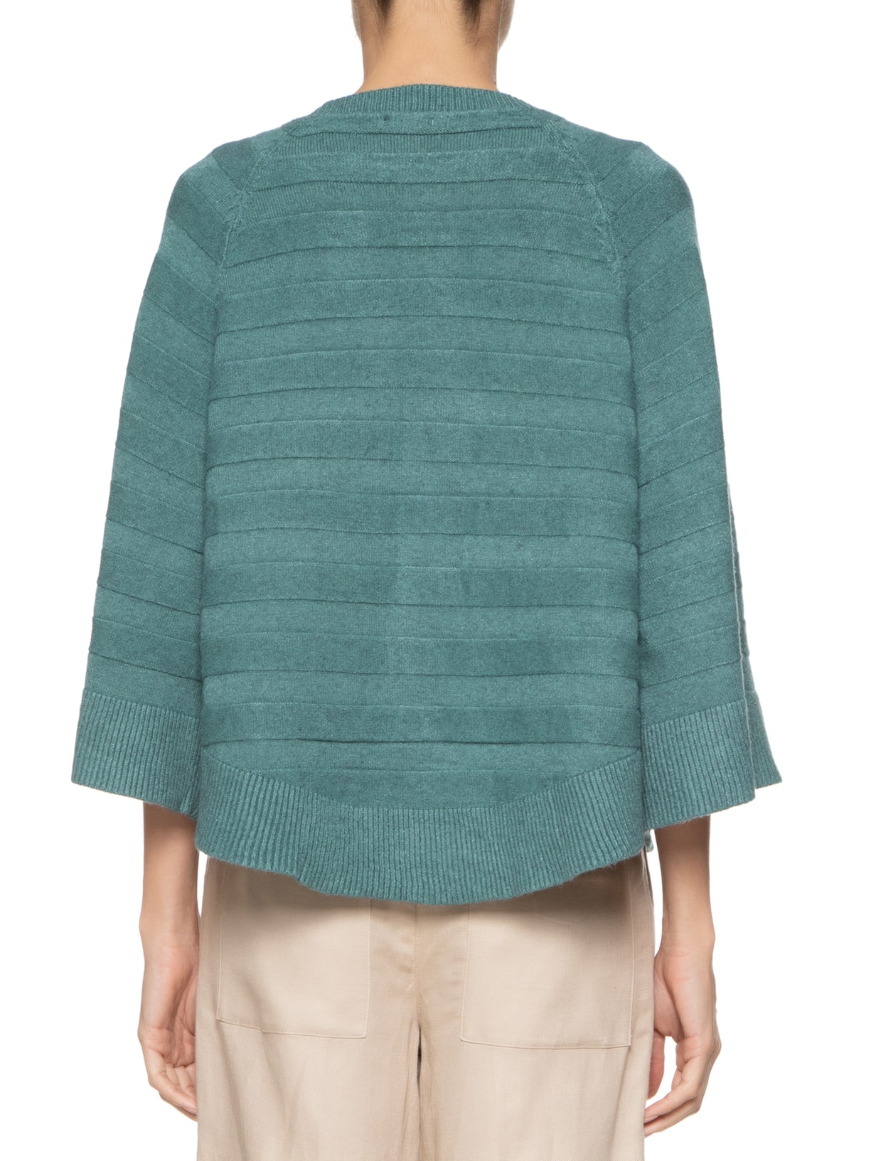 Blusa Feminina Tricot Ampla Verde Basiq