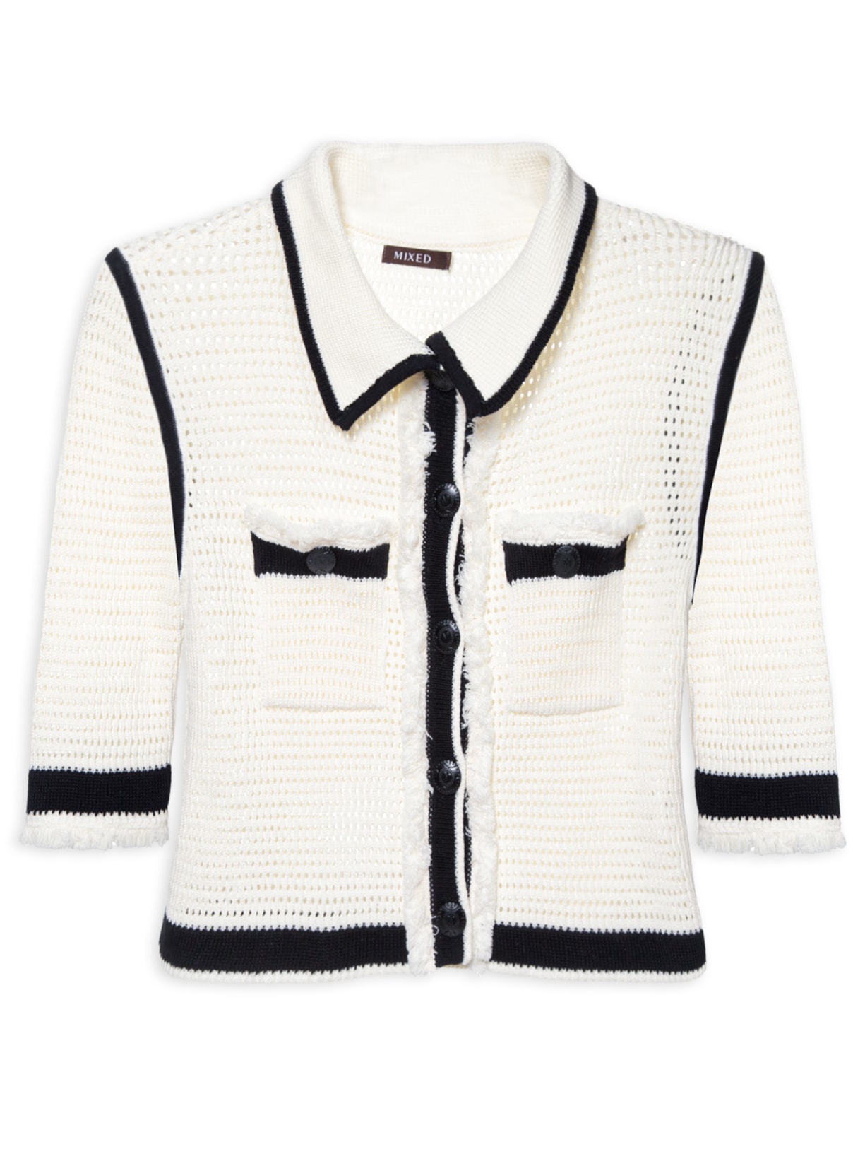 Blusa Feminina Tricot Amsterdam - Off White