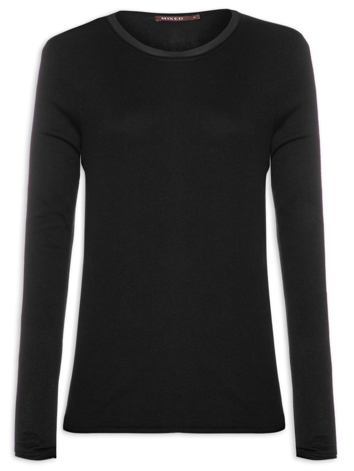 Blusa Feminina Tricot Ana - Preto