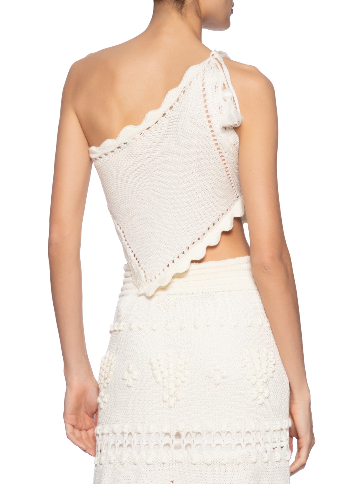 Blusa Feminina Tricot Artesanal Ano Novo Branco Farm