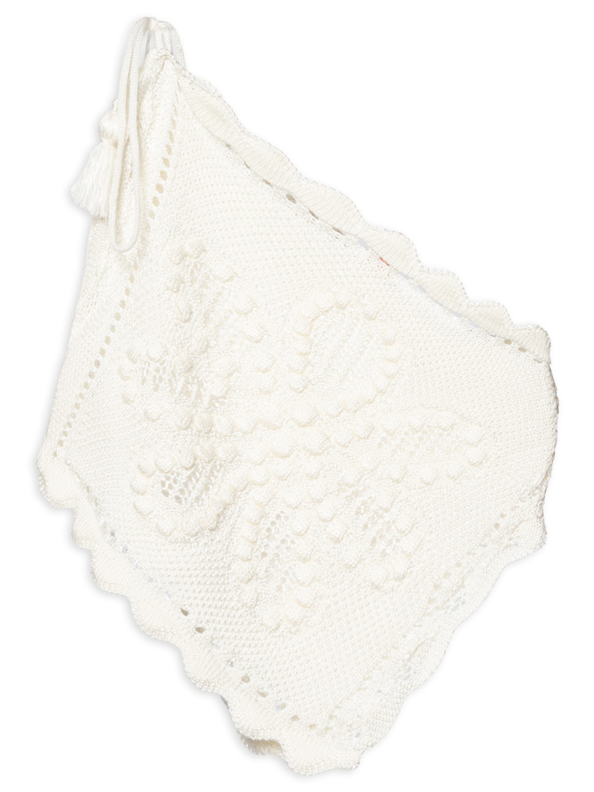 Blusa Feminina Tricot Artesanal Ano Novo Branco Farm