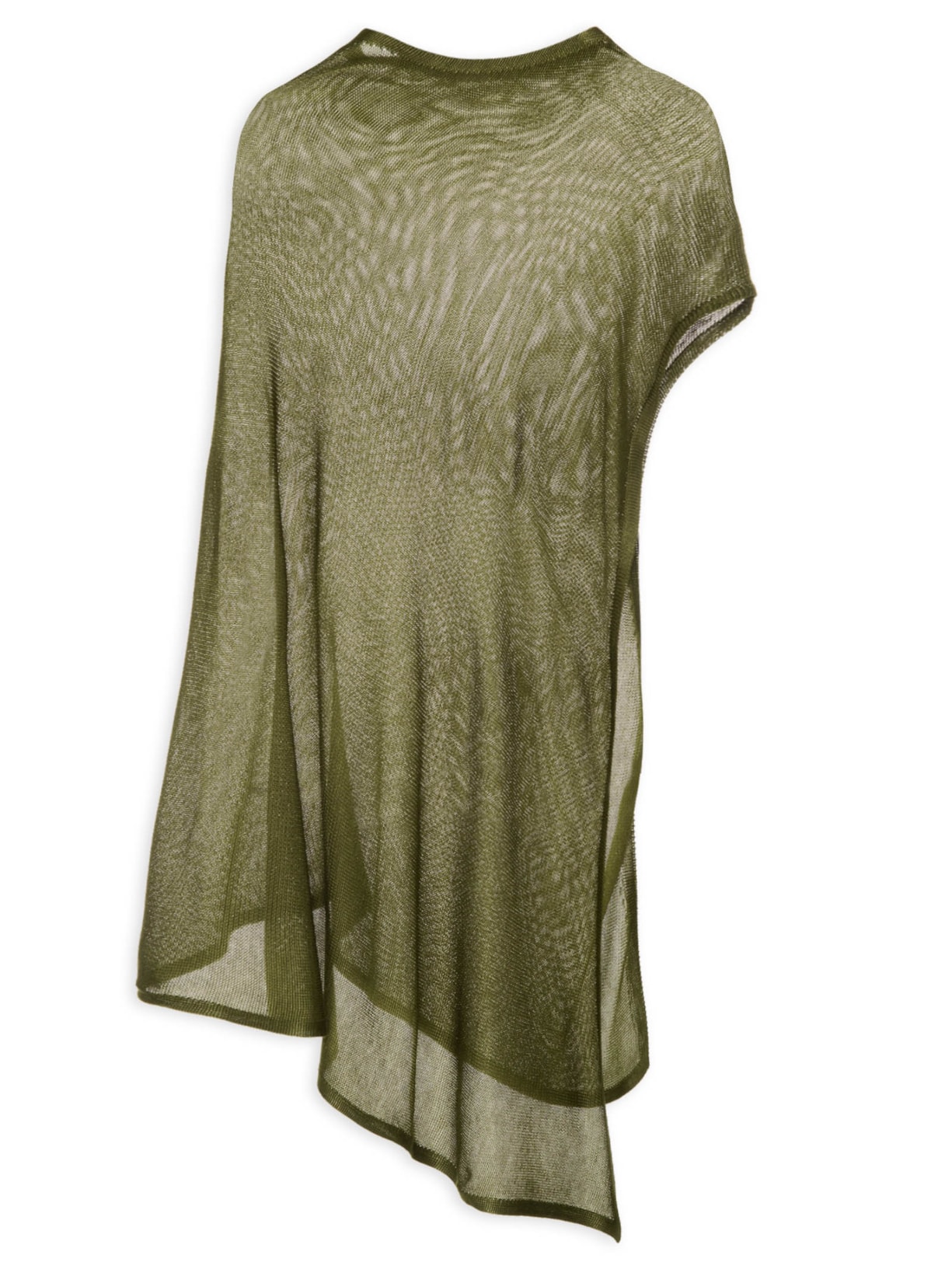 Blusa Feminina Tricot Assimétrica - Verde
