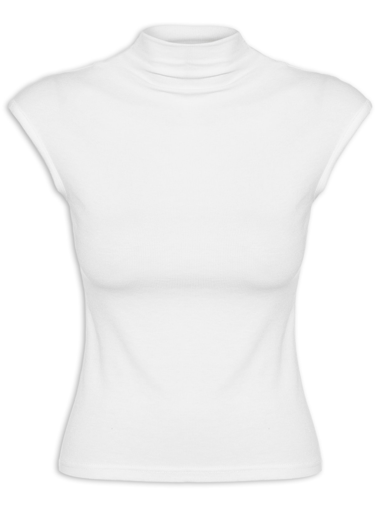 Blusa Feminina Tricot Básica - Branco