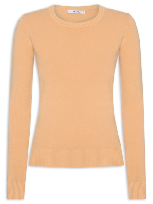 Blusa Feminina Tricot Básica - Laranja