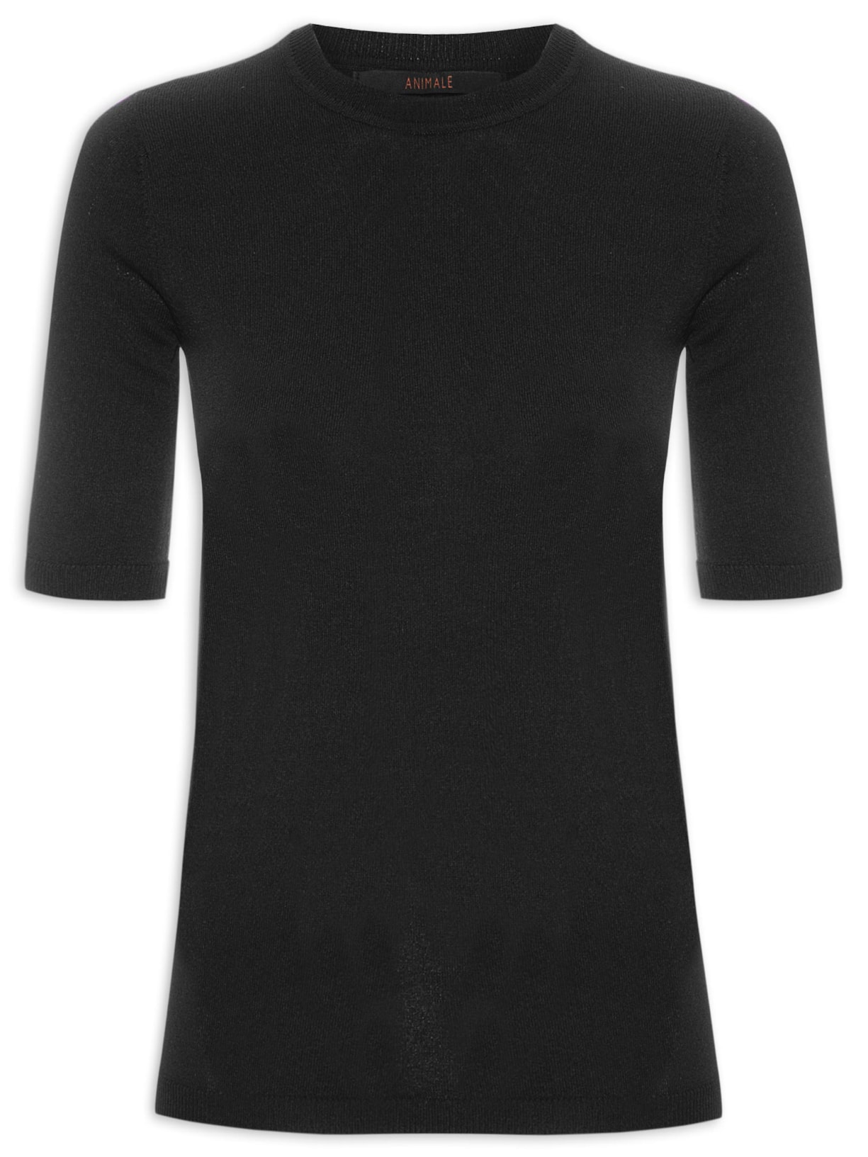Blusa Feminina Tricot Básica - Preto