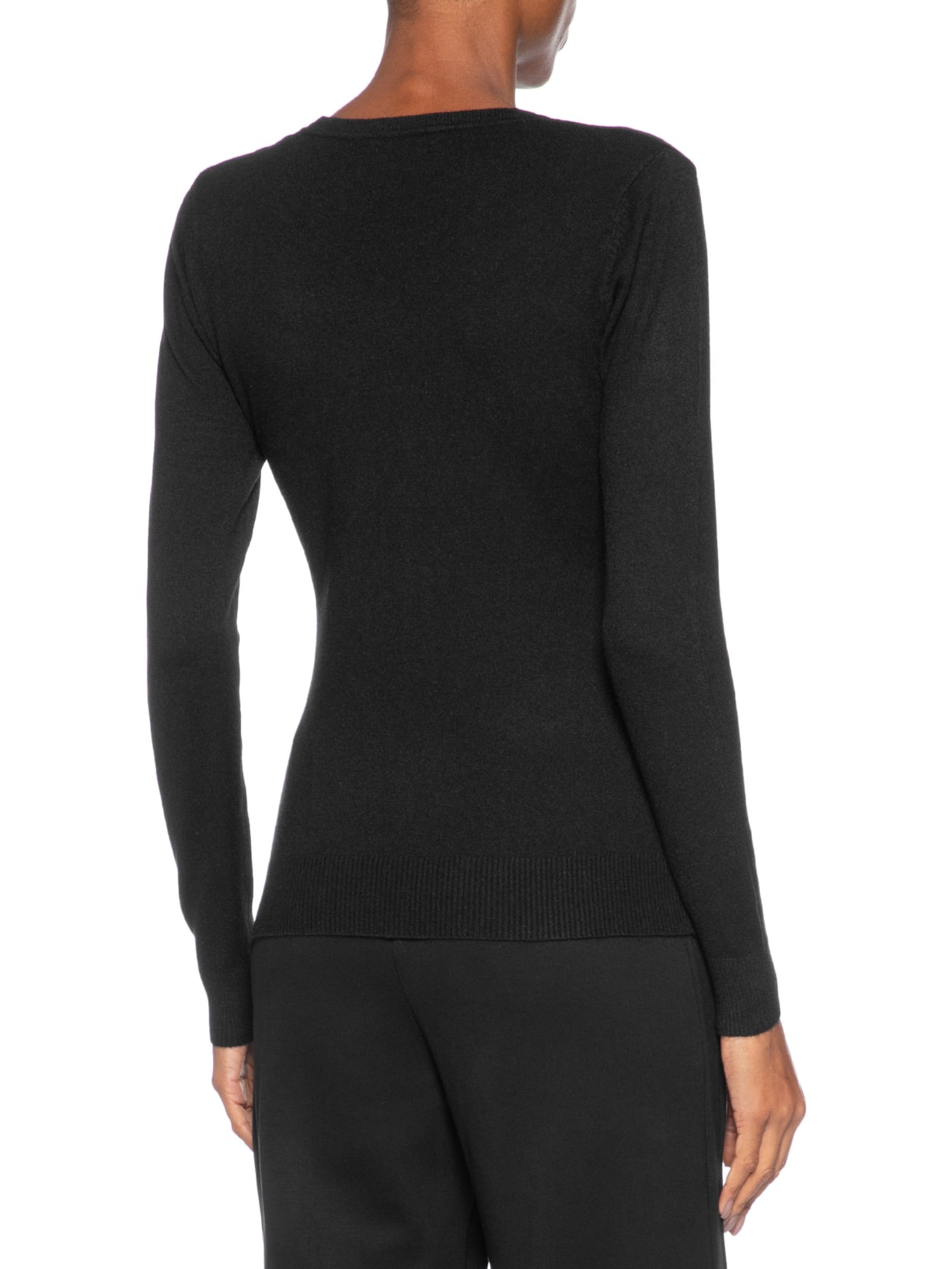 Blusa Feminina Tricot Básica Preto Basiq