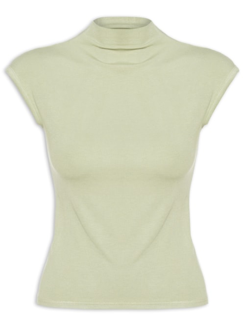 Blusa Feminina Tricot Básica - Verde