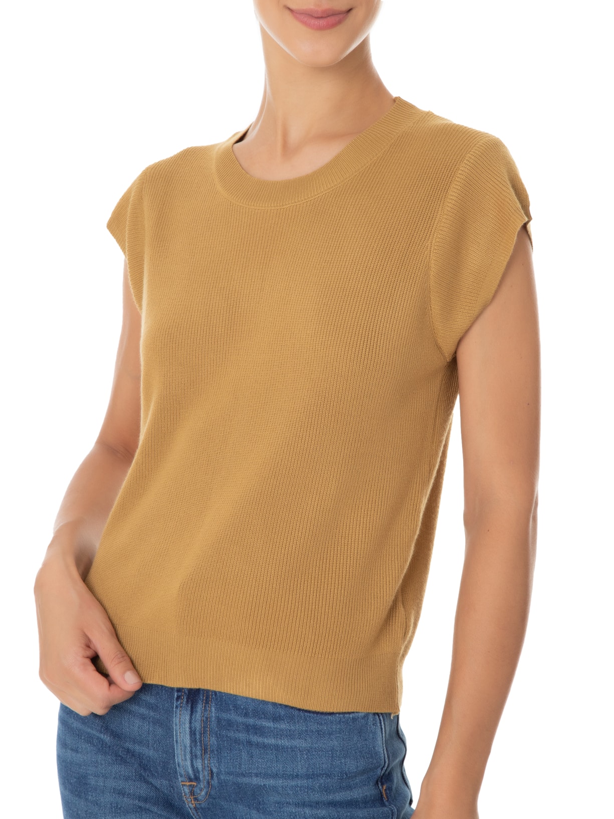Blusa Feminina Tricot Bege '2Essential