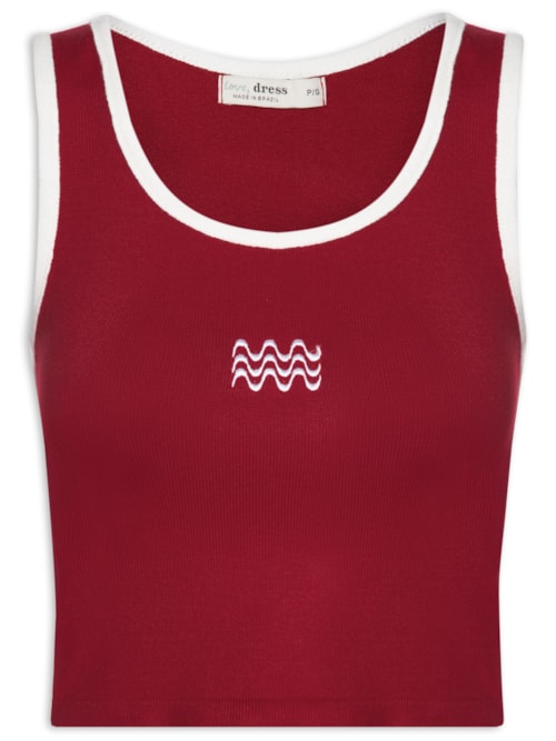Blusa Feminina Tricot Bordada Copanema - Vermelho