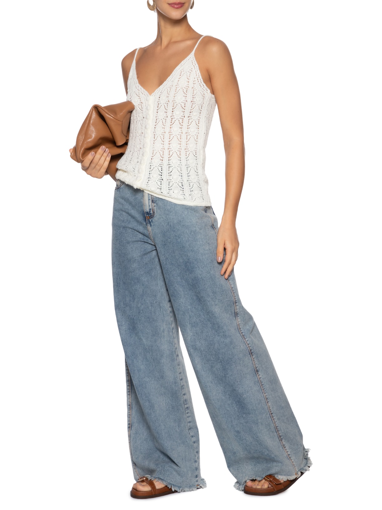 Blusa Feminina Tricot Botões Amarelo Dress To