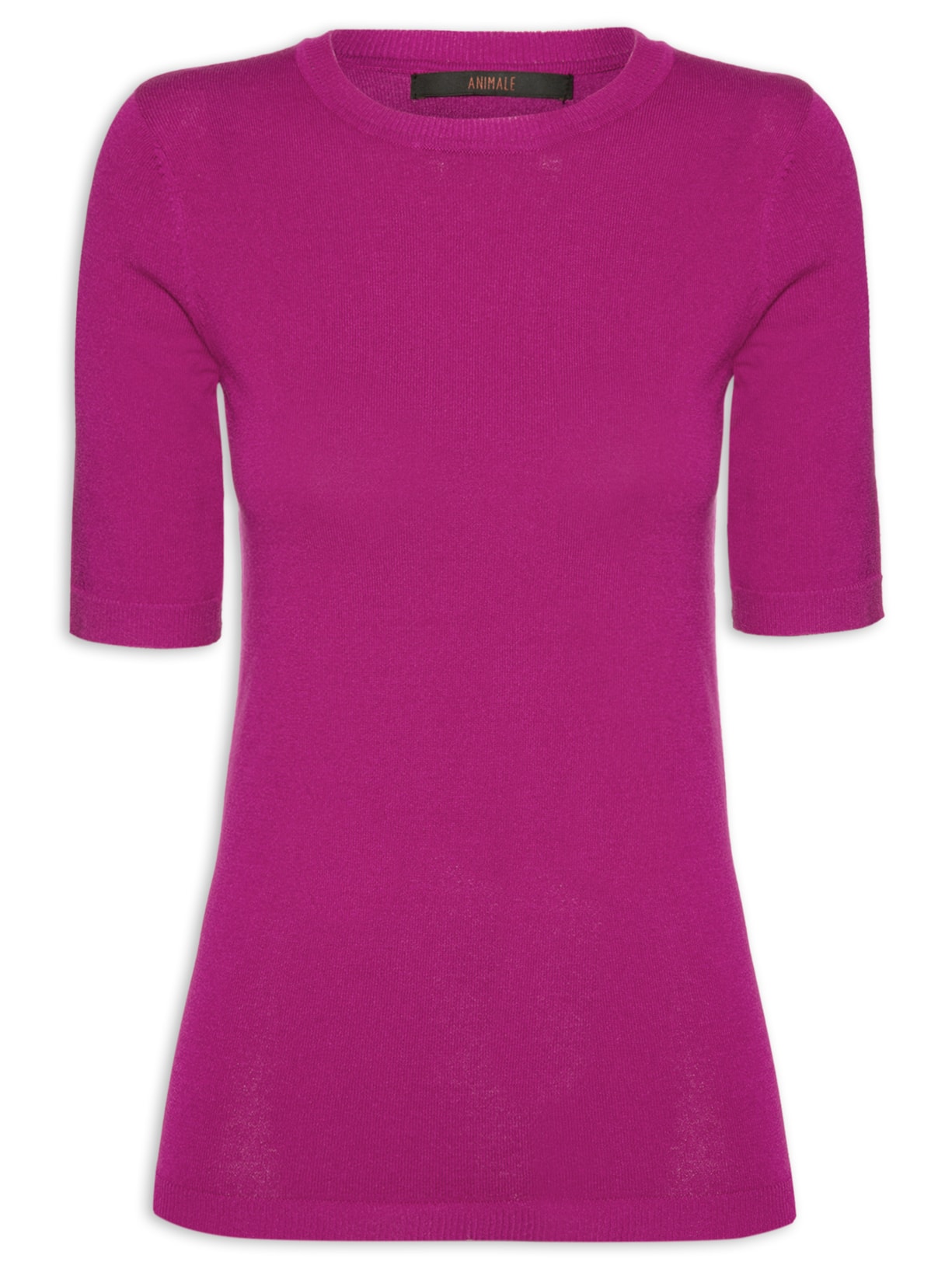 Blusa Feminina Tricot Camiseta Básica - Rosa