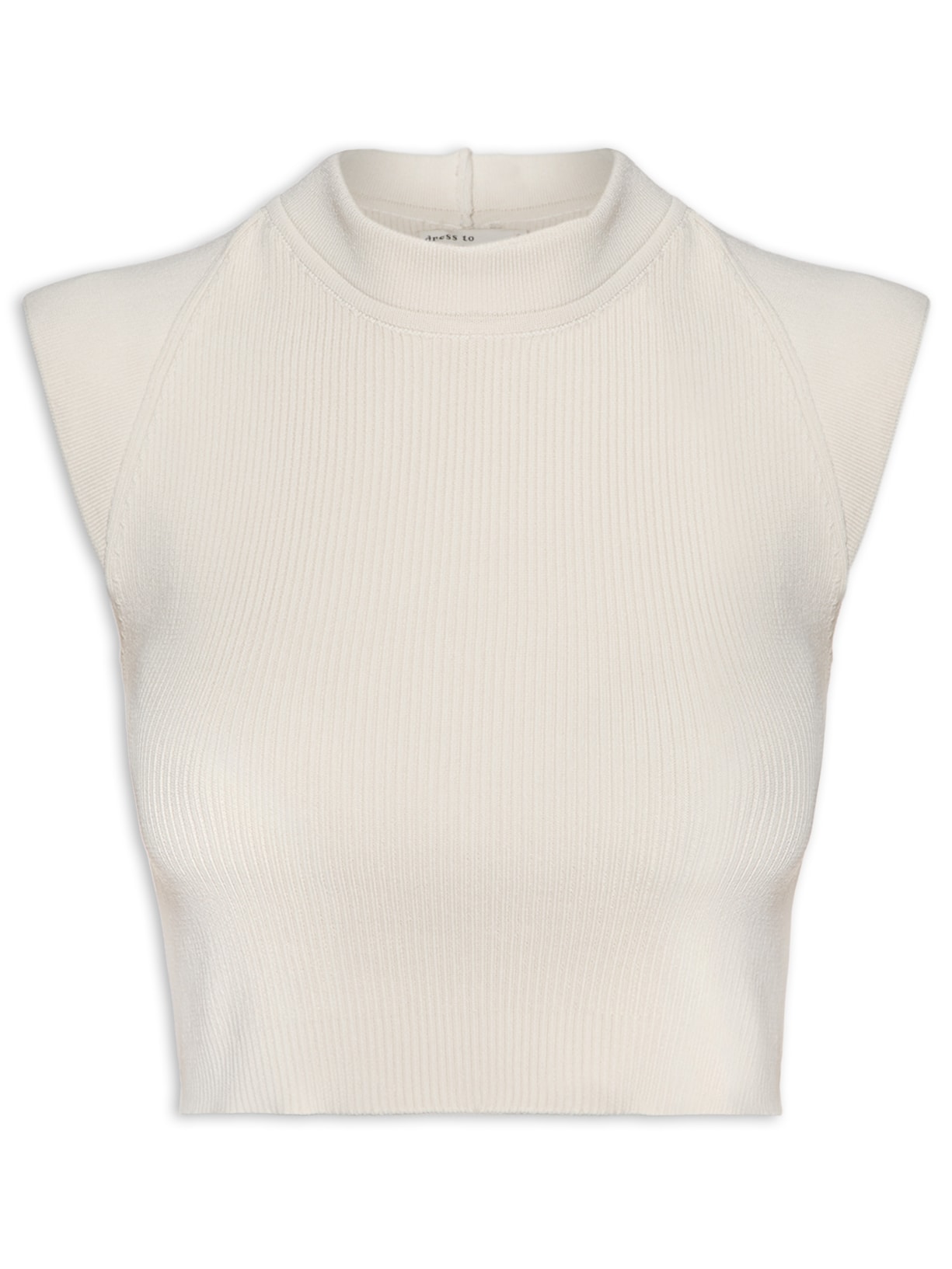 Blusa Feminina Tricot Canelada - Off White