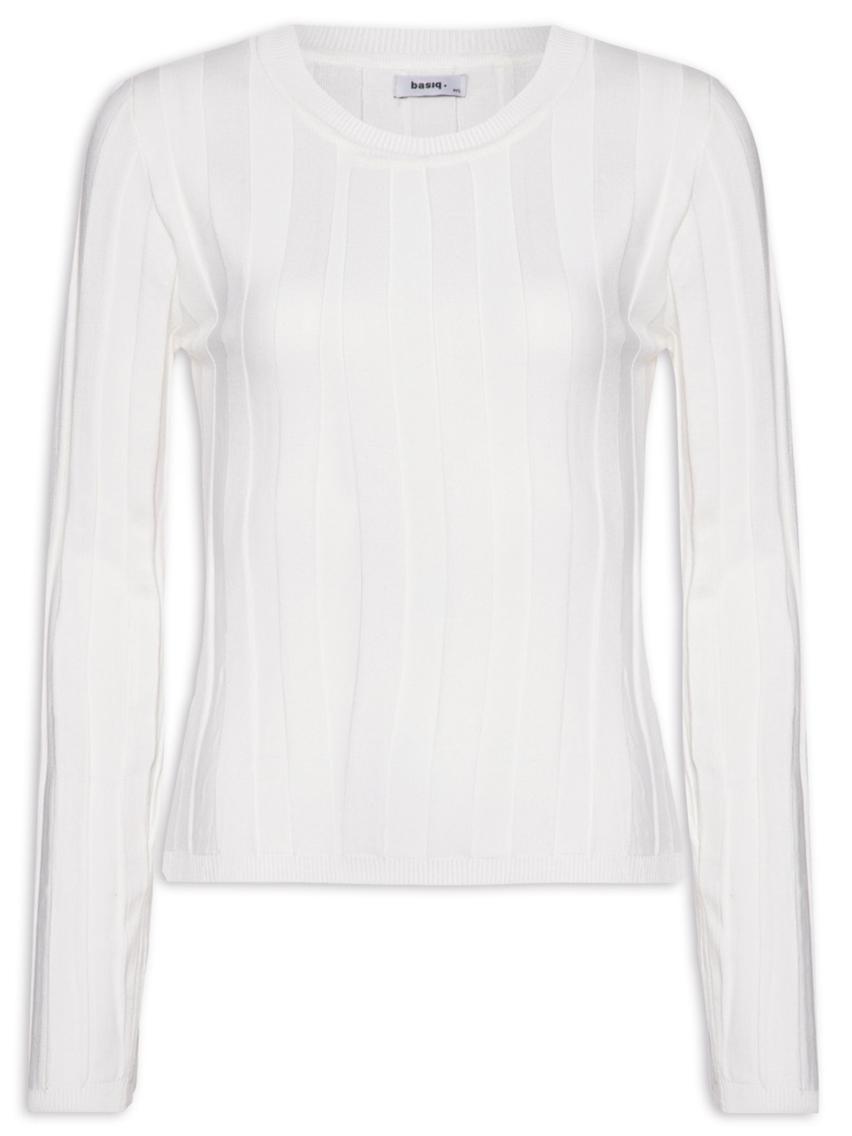 Blusa Feminina Tricot Canelada - Off White