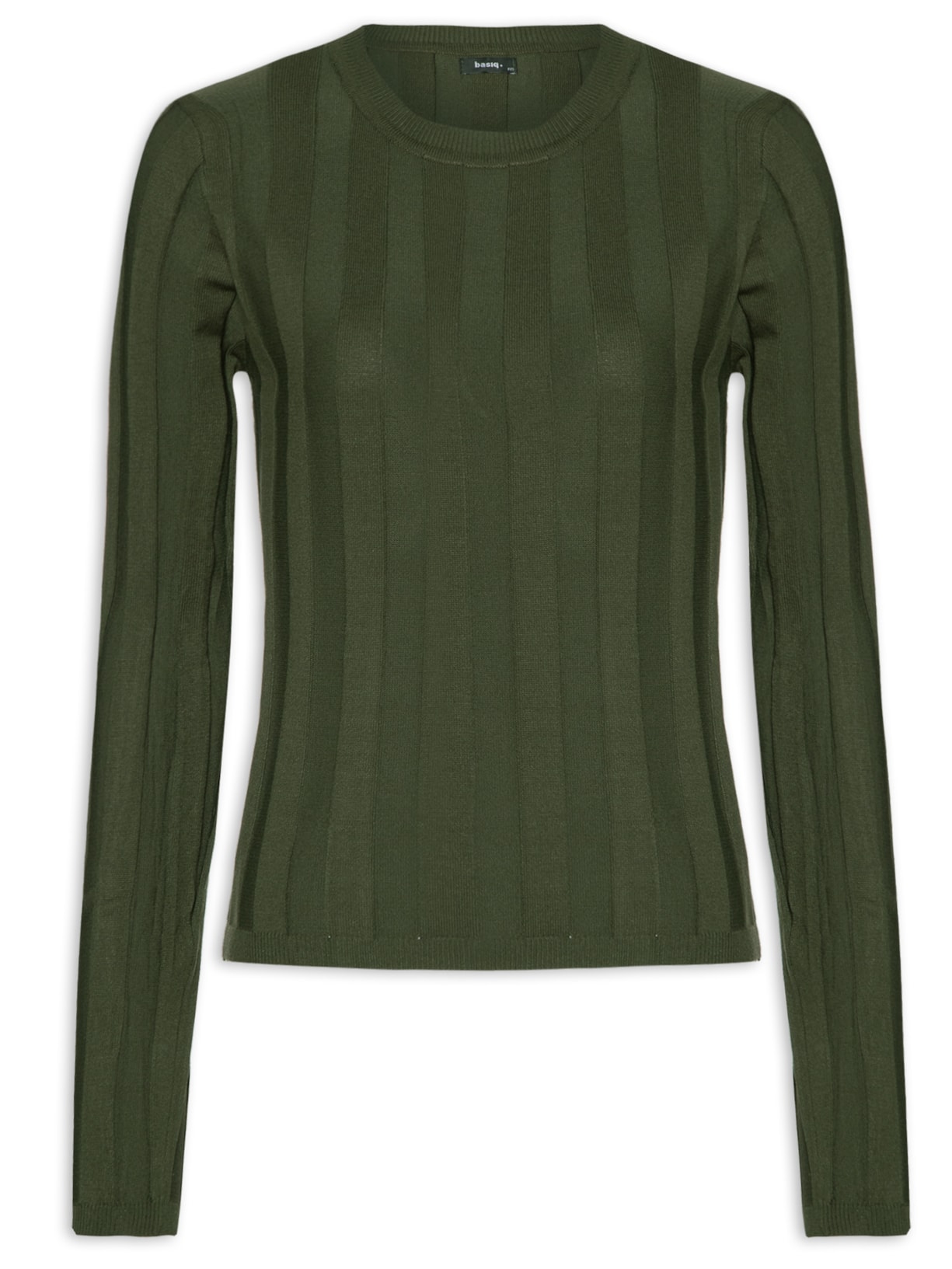 Blusa Feminina Tricot Canelada - Verde