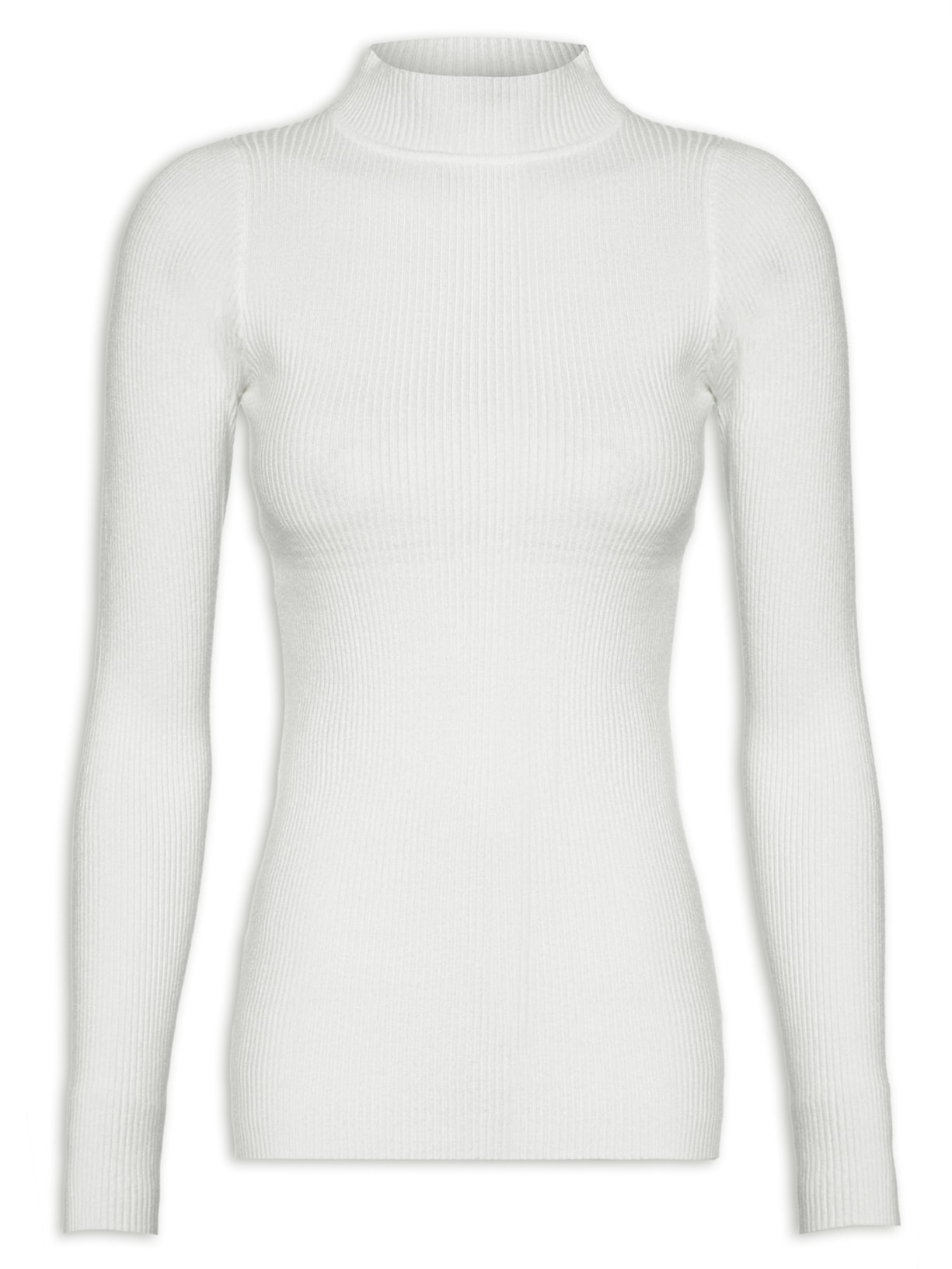 Blusa Feminina Tricot Canelado - Off White