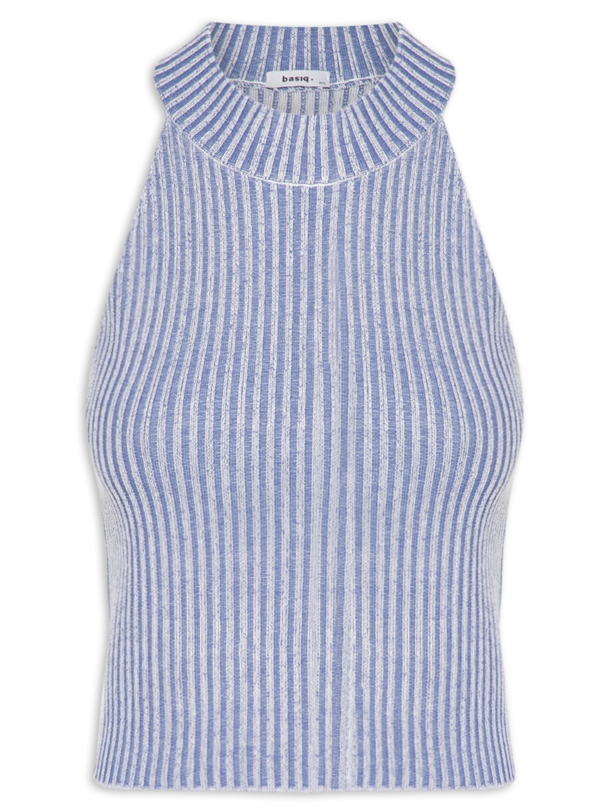 Blusa Feminina Tricot Cava Americana - Azul