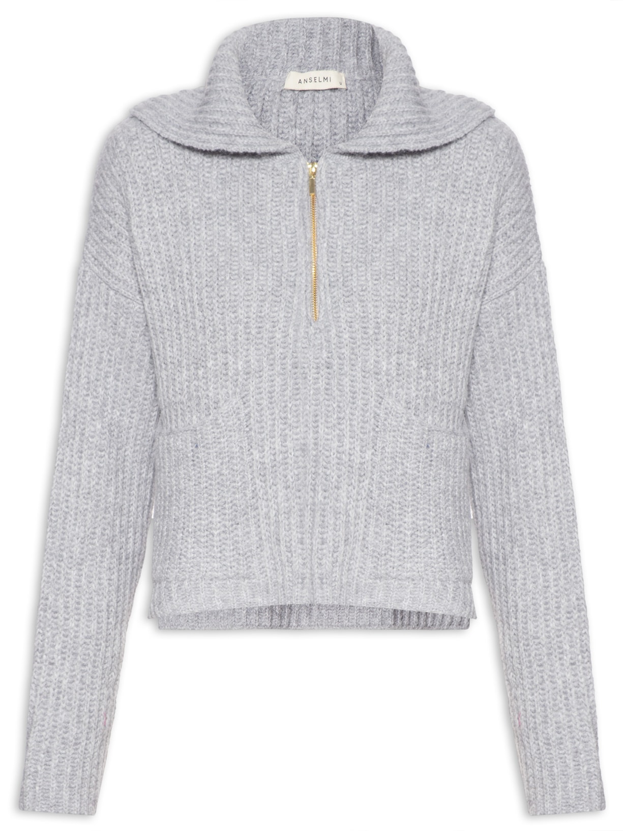 Blusa Feminina Tricot - Cinza