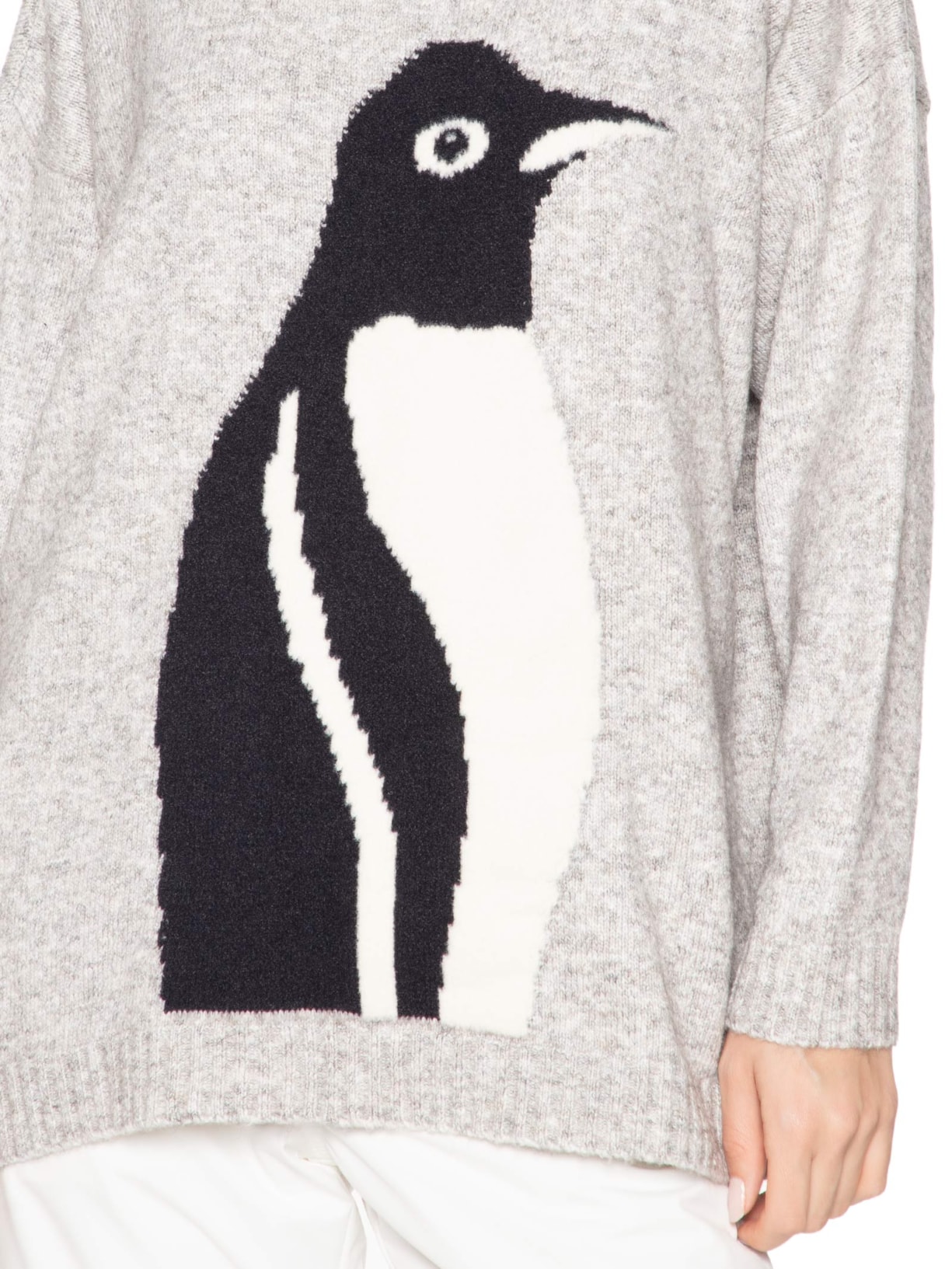 Blusa Feminina Tricot Cinza Anselmi