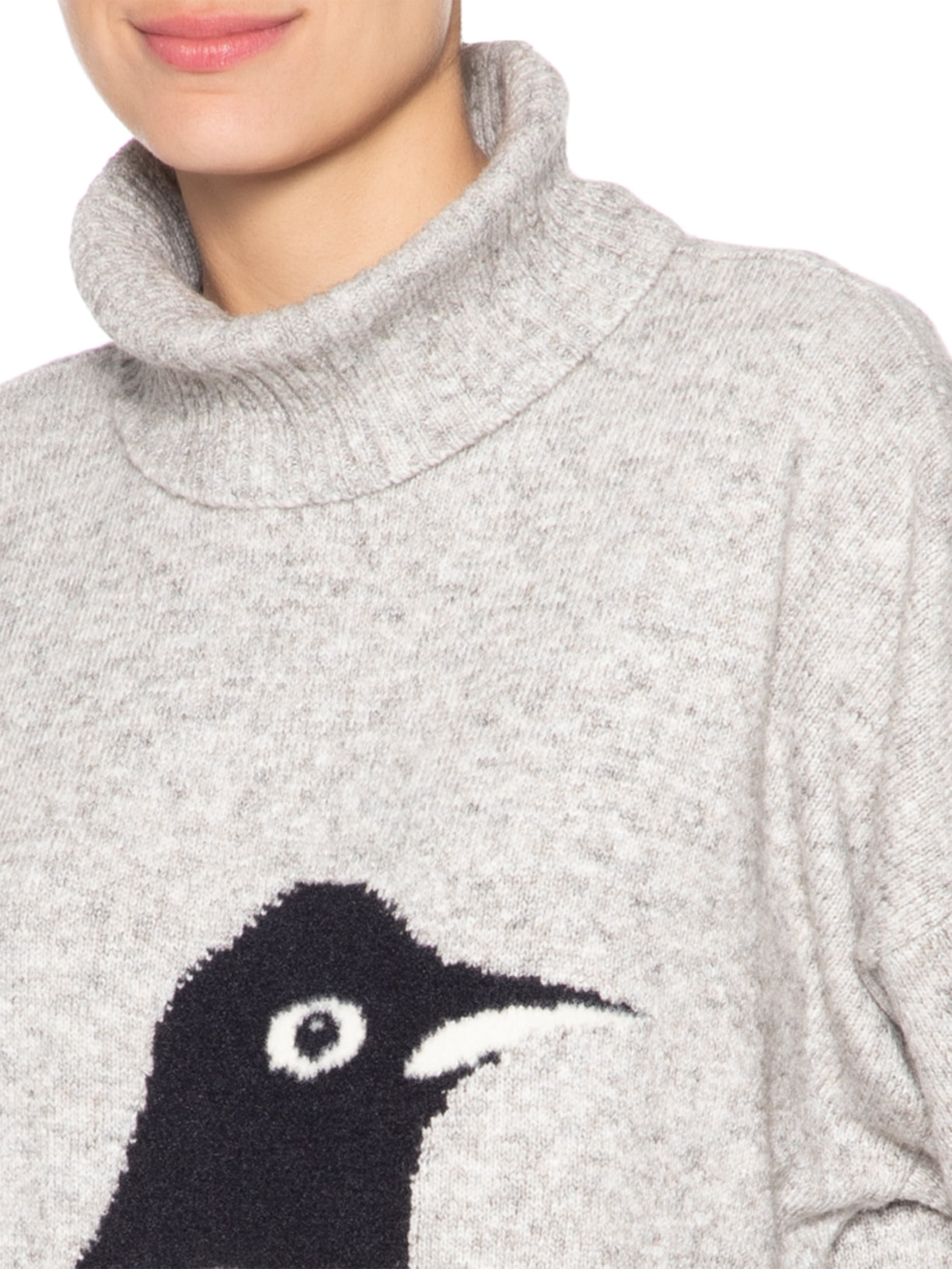 Blusa Feminina Tricot Cinza Anselmi