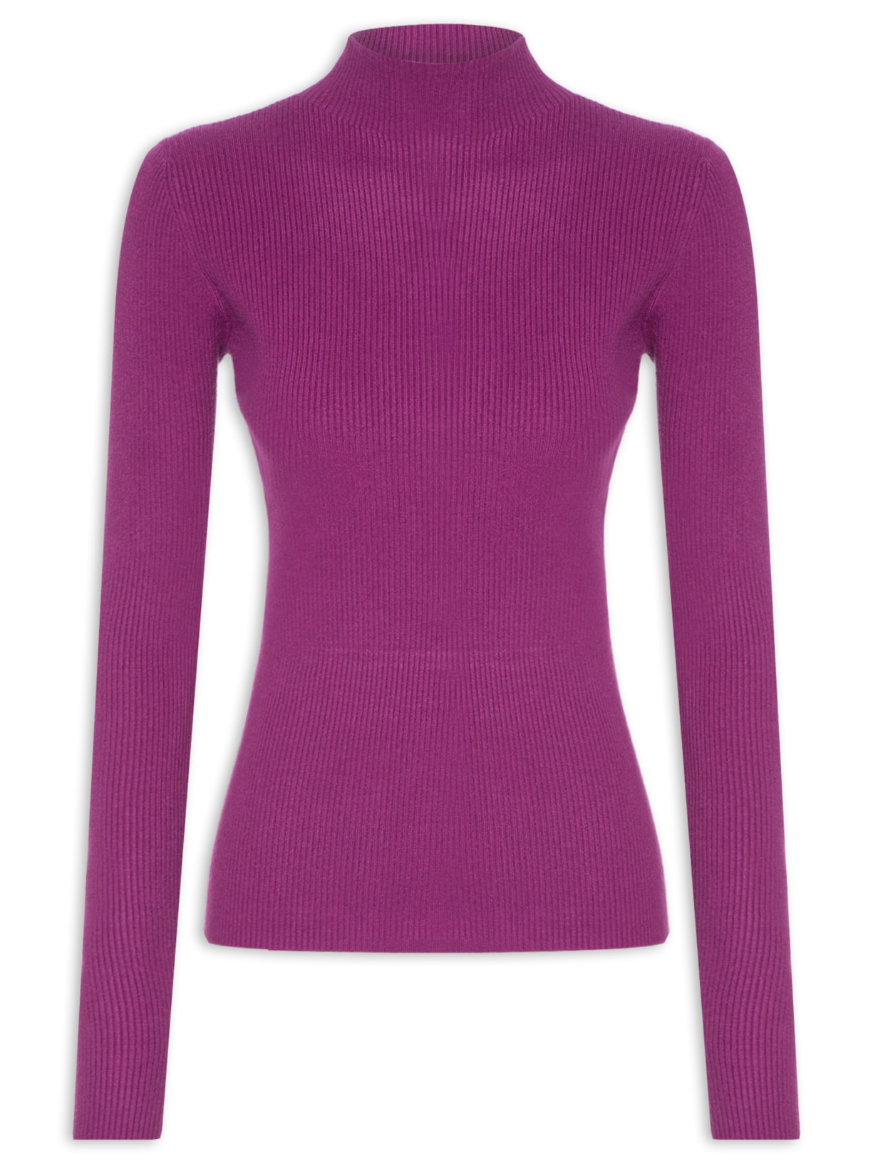 Blusa Feminina Tricot Com Dedal - Roxo