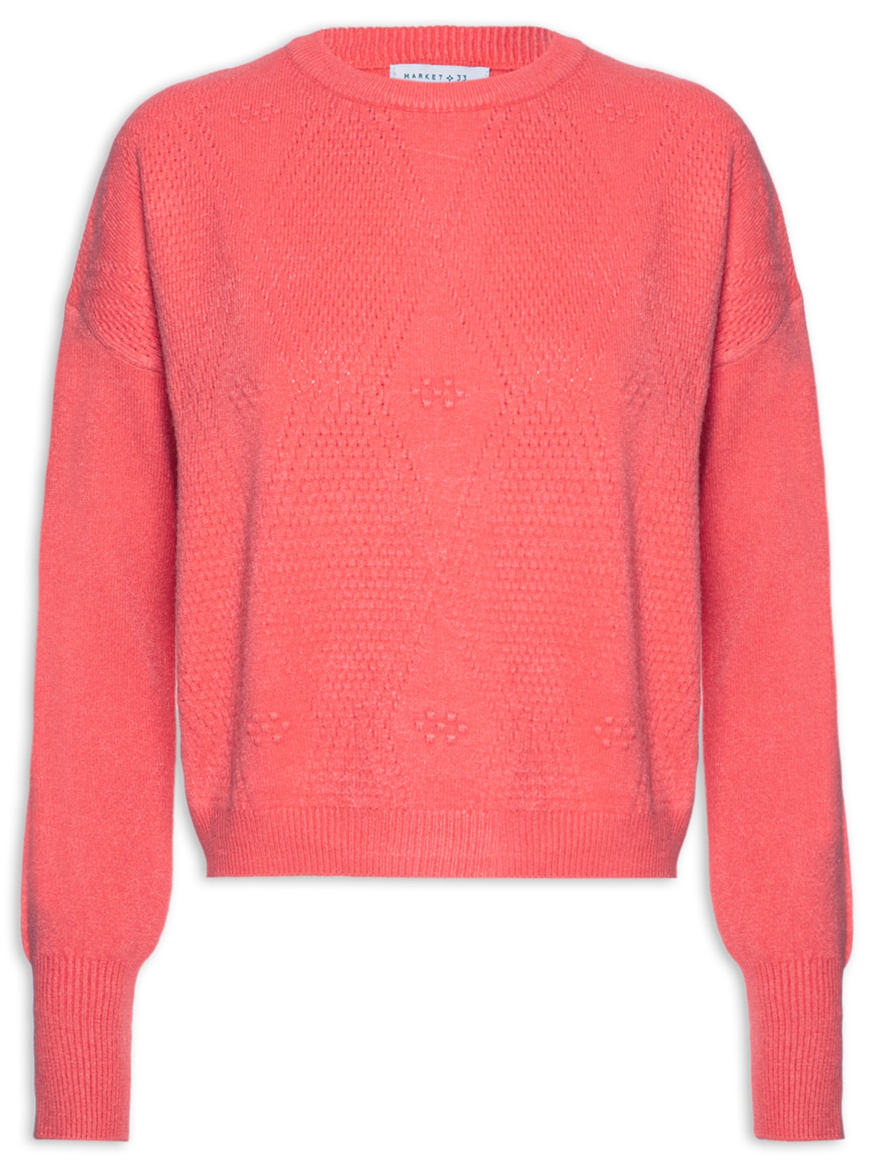 Blusa Feminina Tricot Com Manga Longa - Rosa