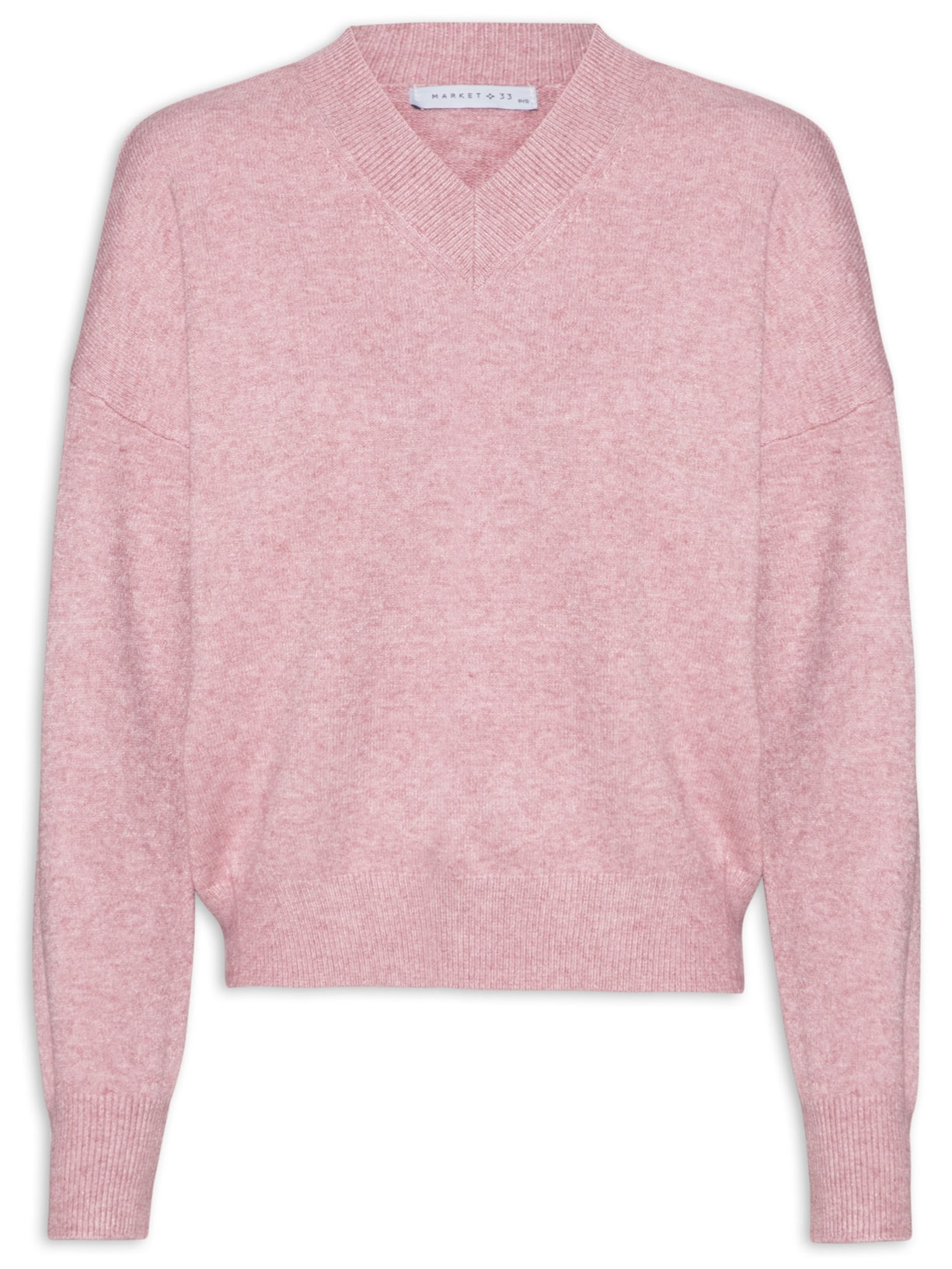 Blusa Feminina Tricot Com Manga Longa - Rosa