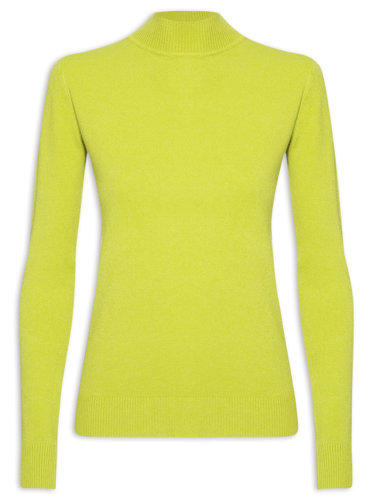 Blusa Feminina Tricot Com Manga Longa - Verde