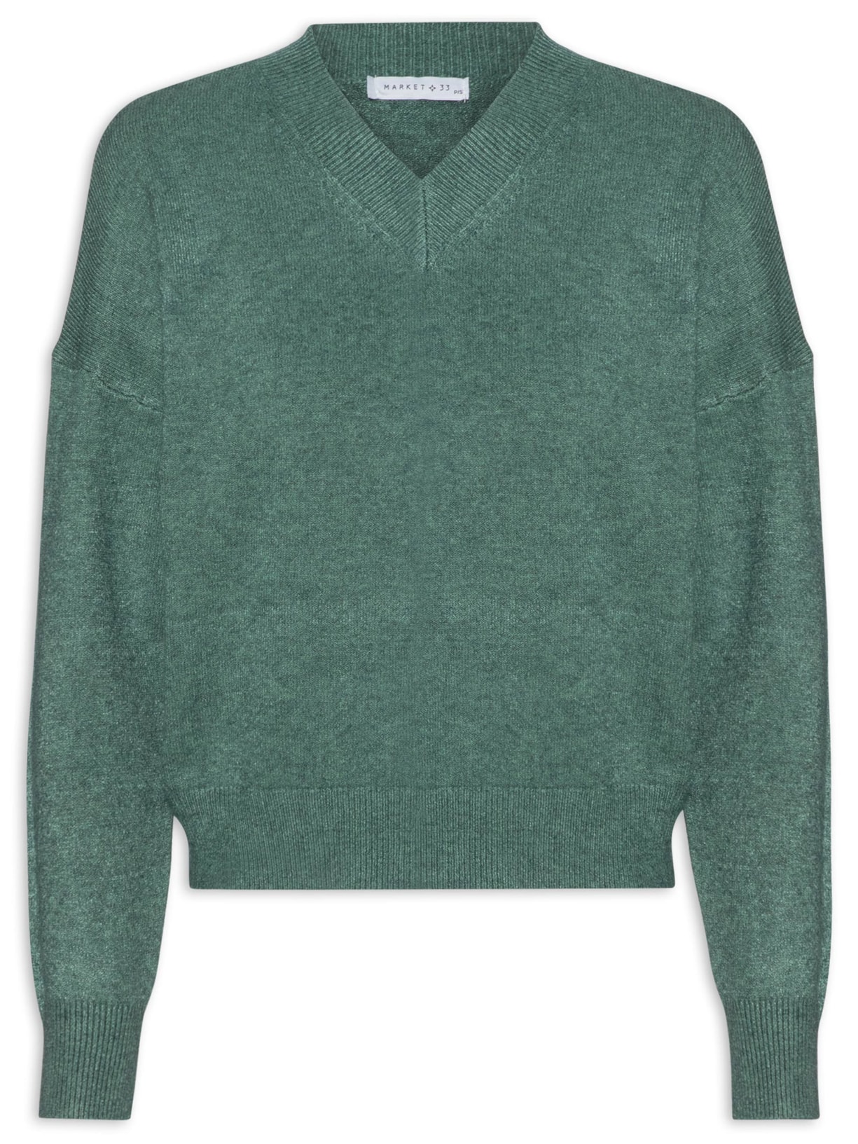 Blusa Feminina Tricot Com Manga Longa - Verde