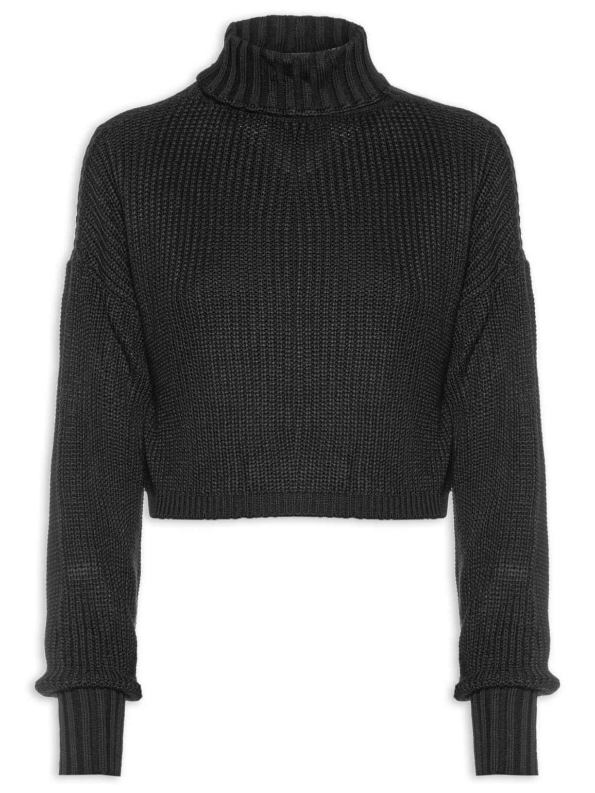 Blusa Feminina Tricot Confort - Preto