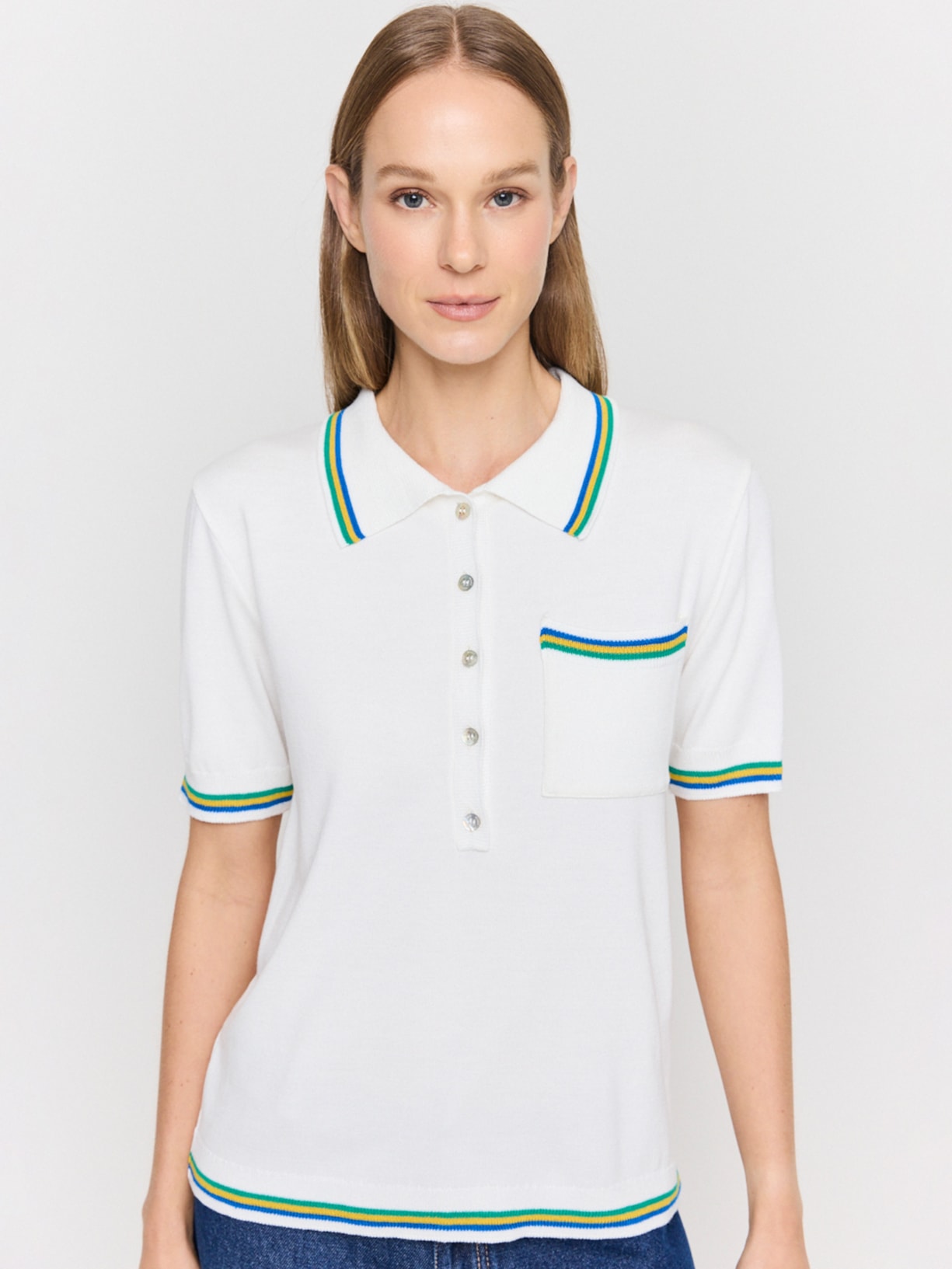 Blusa Feminina Tricot Copa I26 Branco Mixed