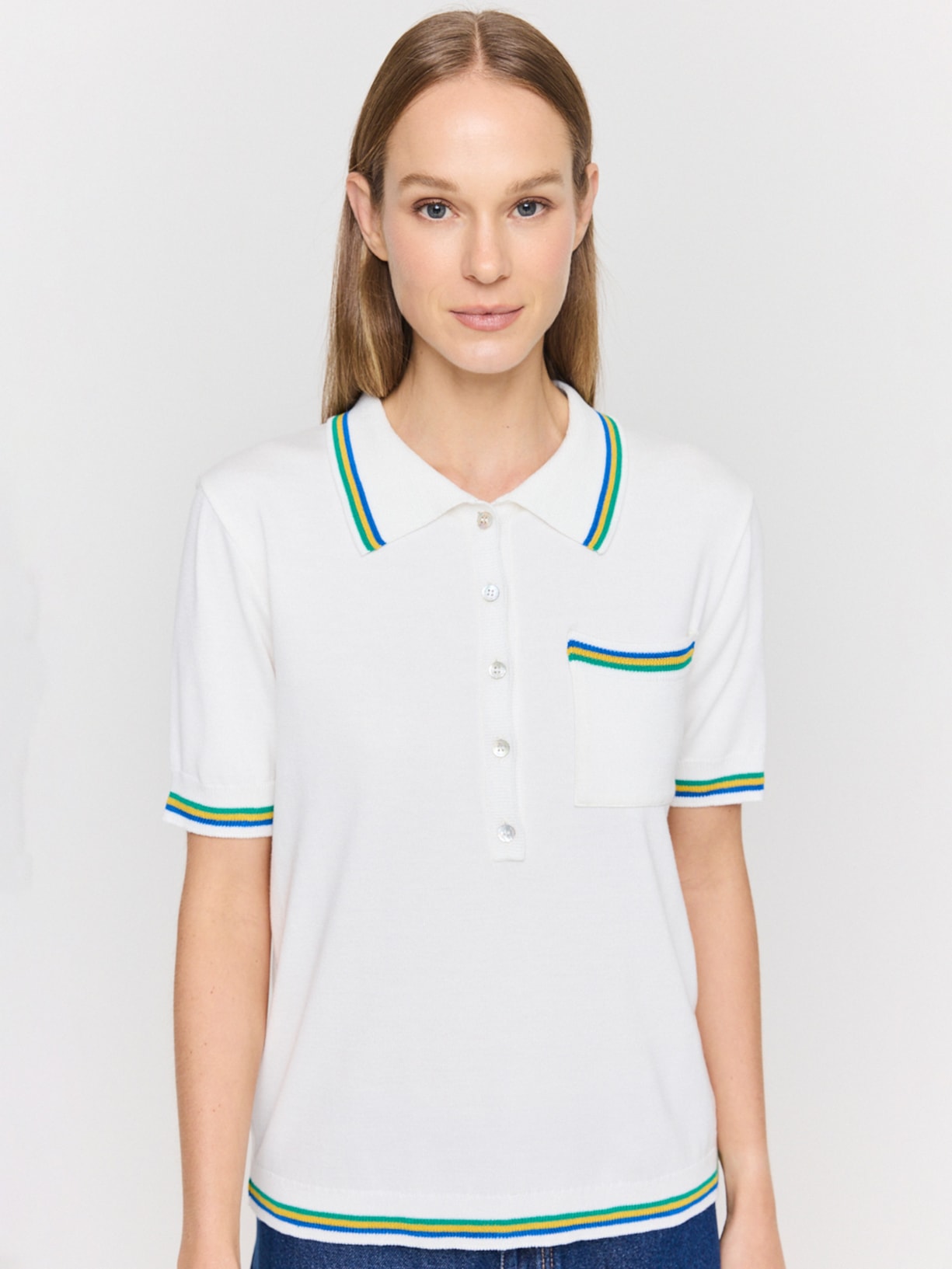 Blusa Feminina Tricot Copa I26 Branco Mixed