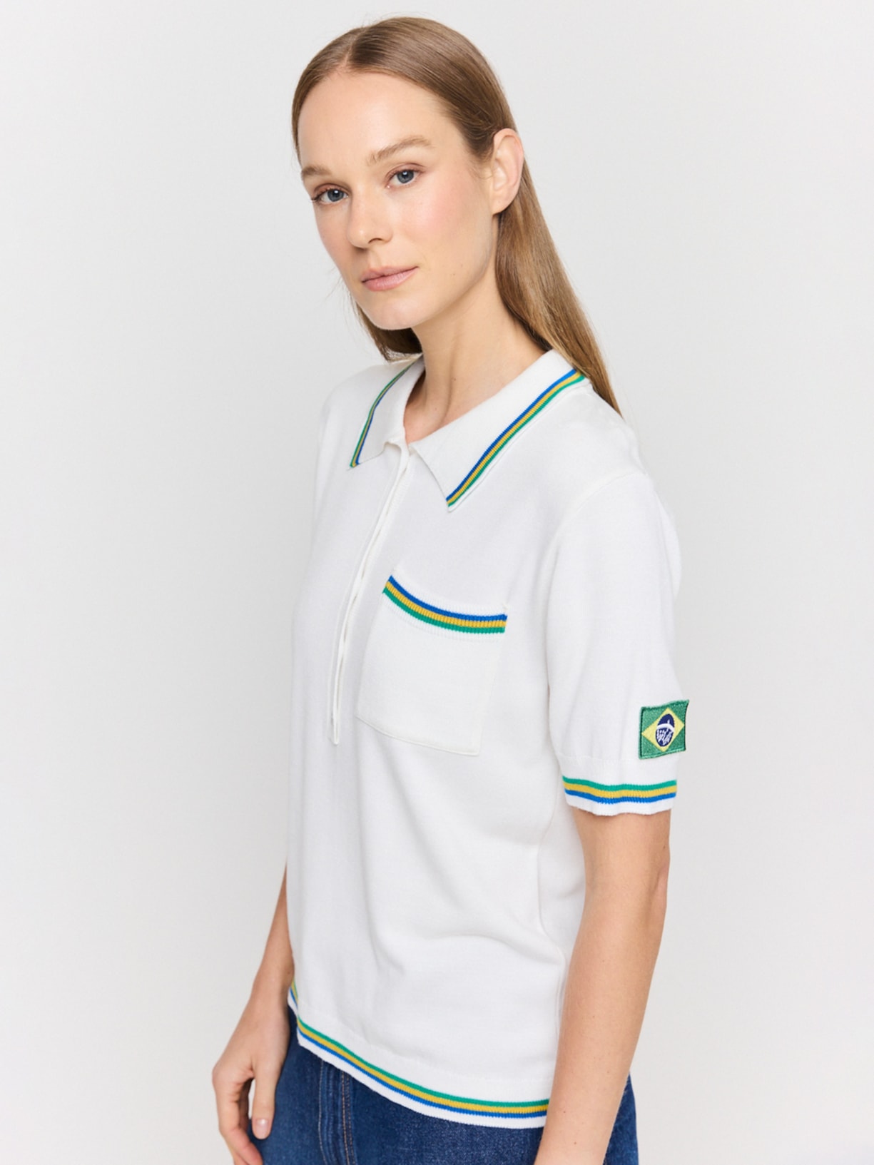 Blusa Feminina Tricot Copa I26 Branco Mixed