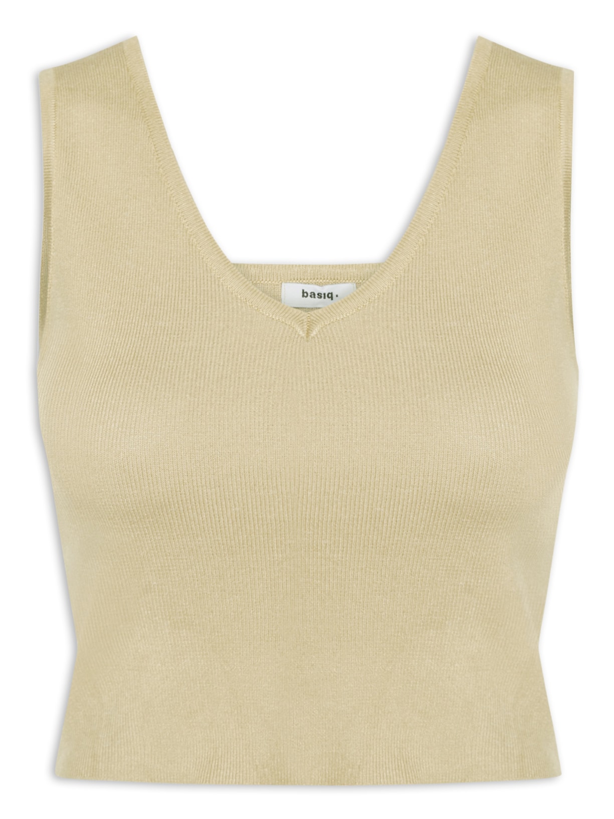 Blusa Feminina Tricot Decote Em V - Bege