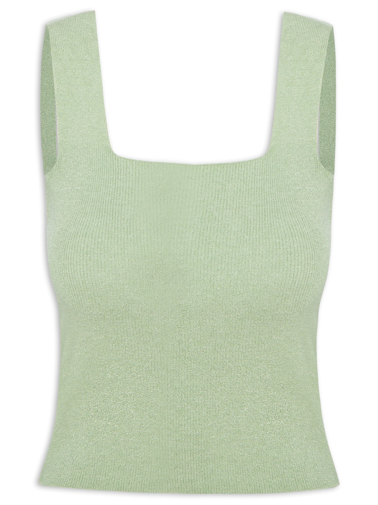 Blusa Feminina Tricot Decote Reto - Verde