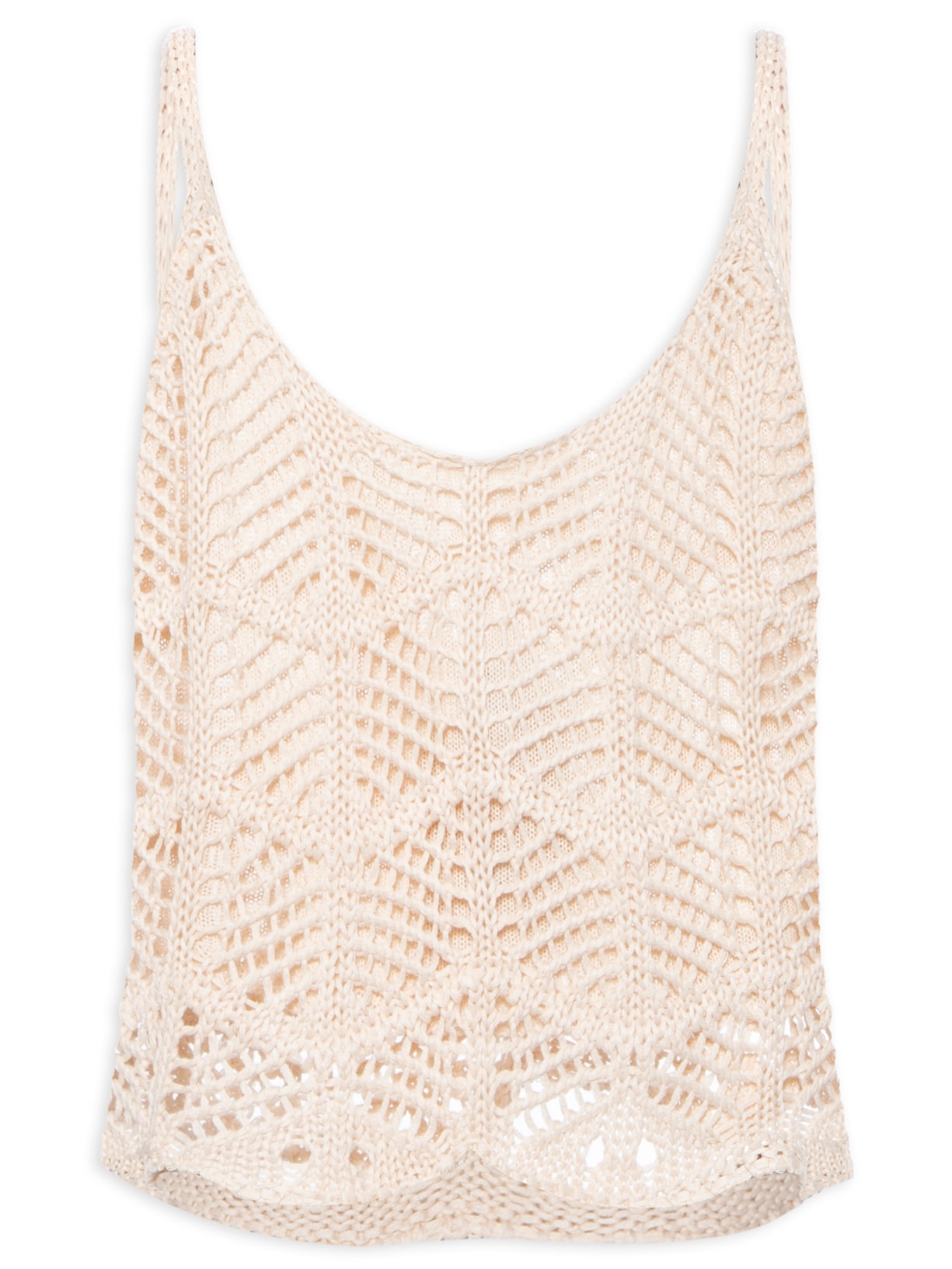 Blusa Feminina Tricot Detalhe Barra - Bege