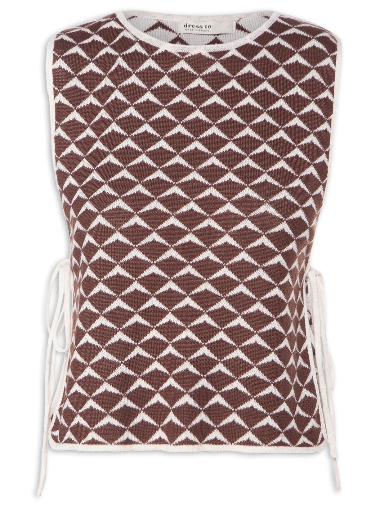 Blusa Feminina Tricot Dupla Asa Delta - Marrom