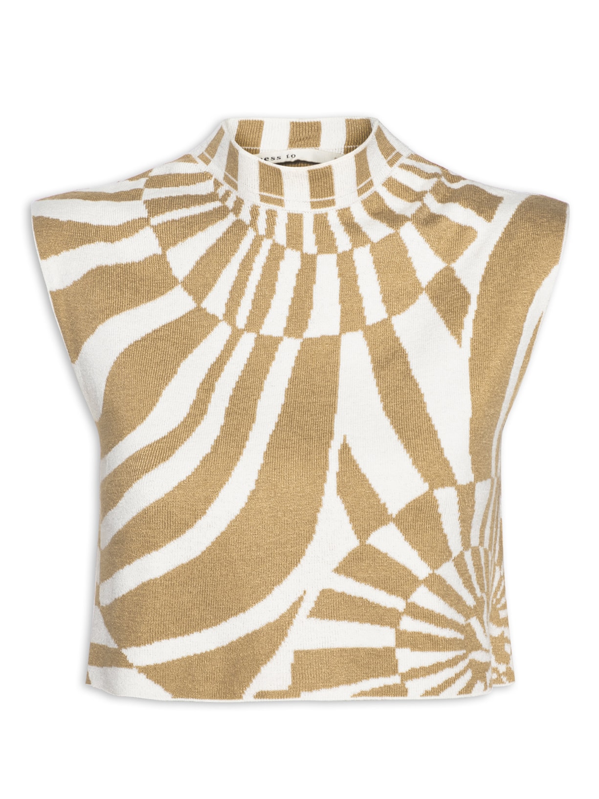 Blusa Feminina Tricot Estampa Infinito - Bege