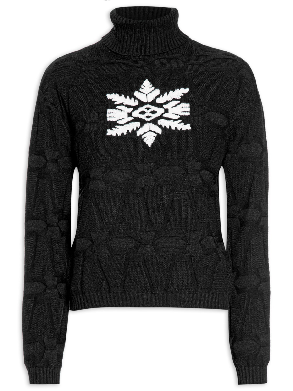 Blusa Feminina Tricot Floker - Preto