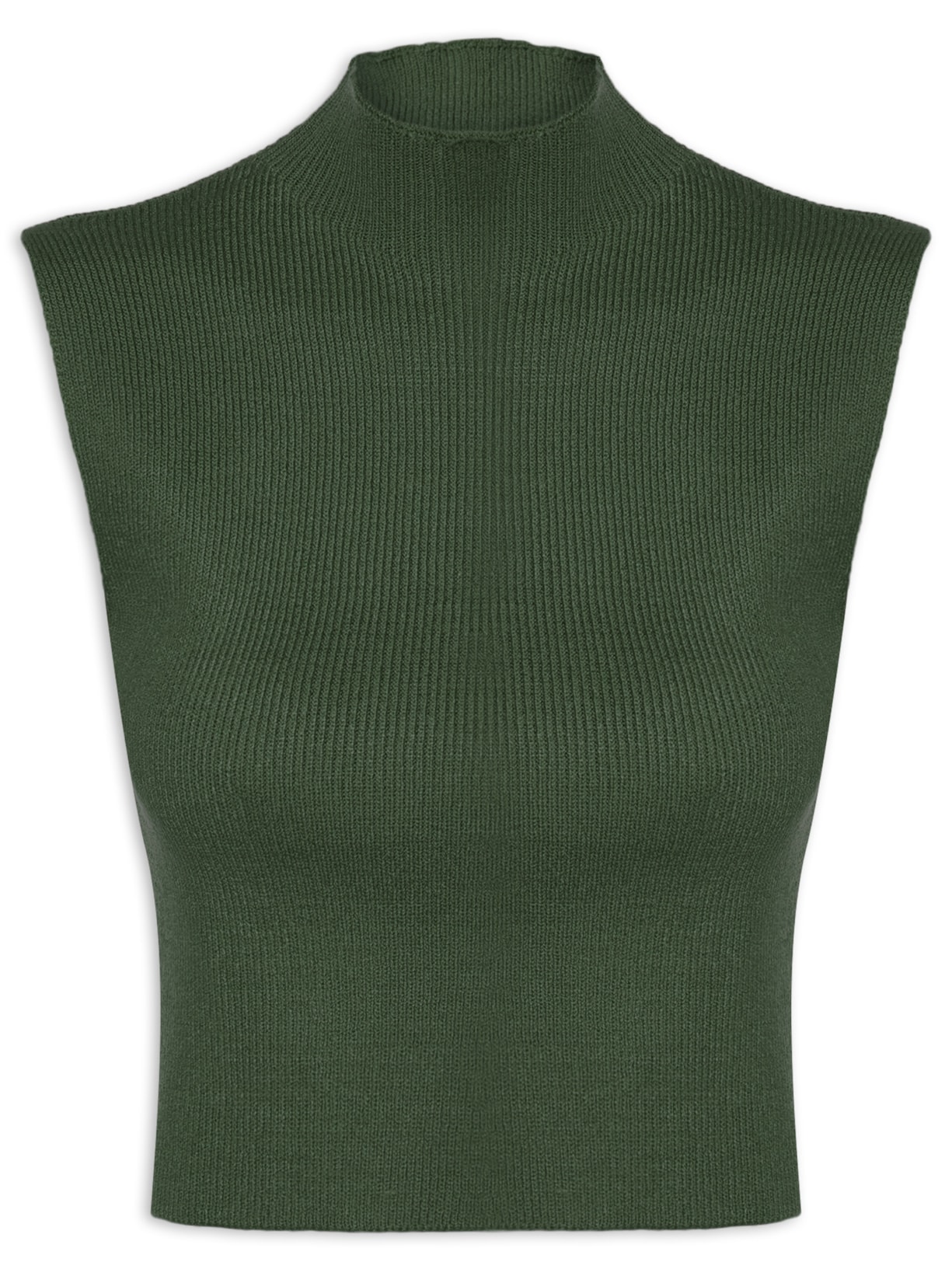 Blusa Feminina Tricot Gola Alta - Verde